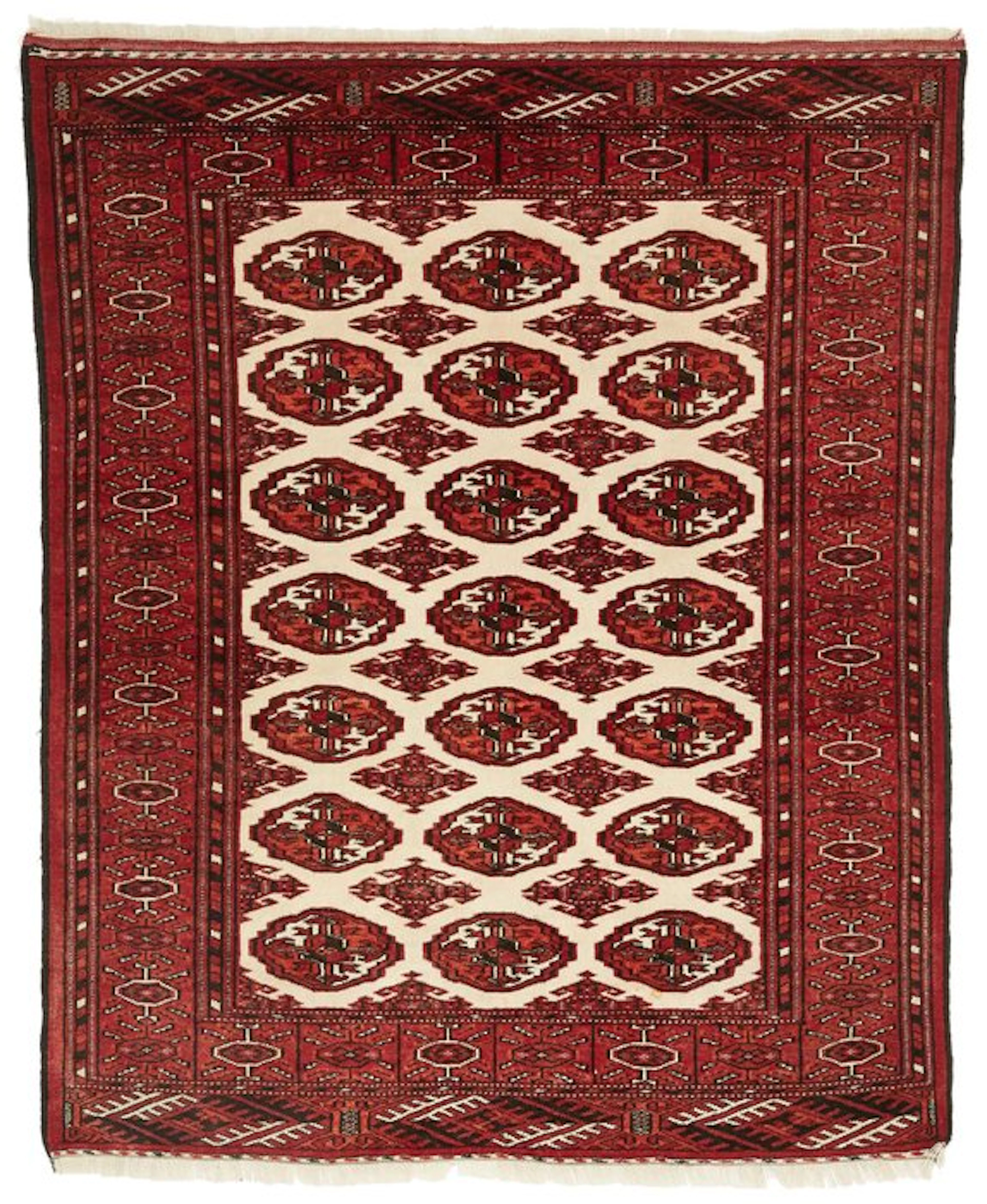 Turkmen - Rug - 121 cm - 97 cm - Old- circa 1950