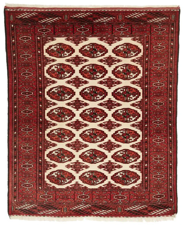 Turkmen - Rug - 121 cm - 97 cm - Old- circa 1950