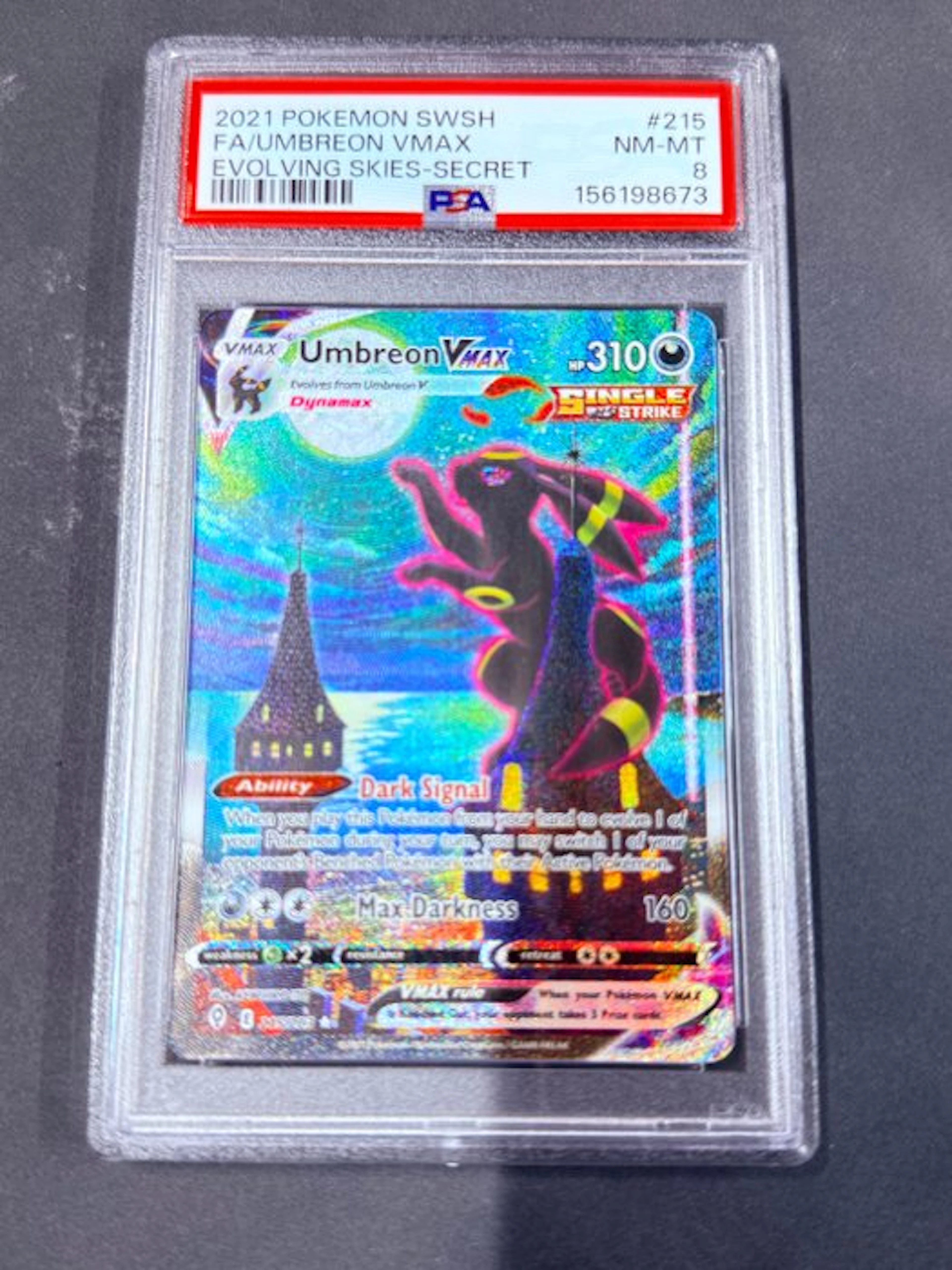 Pokémon - 1 Graded card - Umbreon VMAX #215 Foil