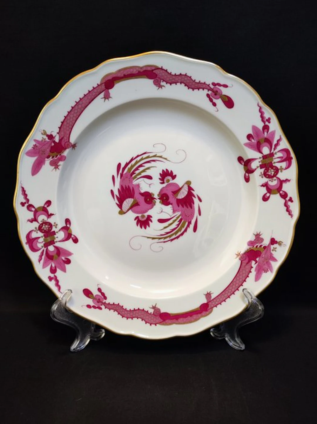 Meissen - Dinner plate - Ø 25,5 cm Großer Teller Purpur...