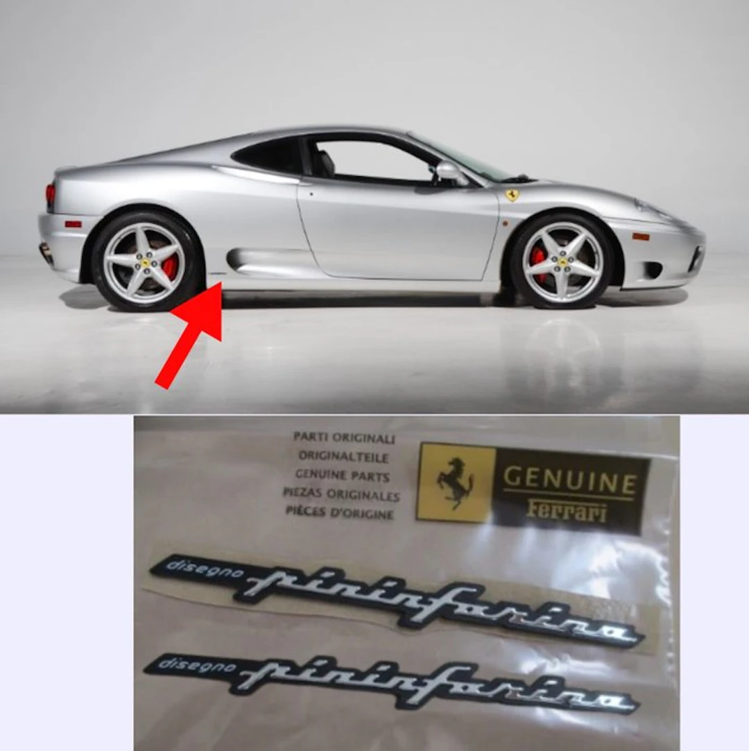 Ferrari Pininfarina Original Design Badges (set of 2)...