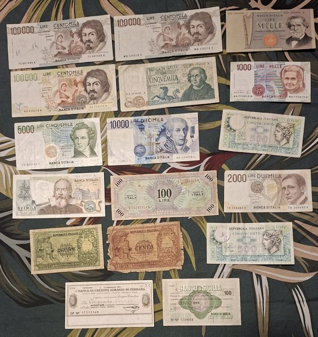 Italy. - 17 Banknotes - Various Dates (No reserve price)