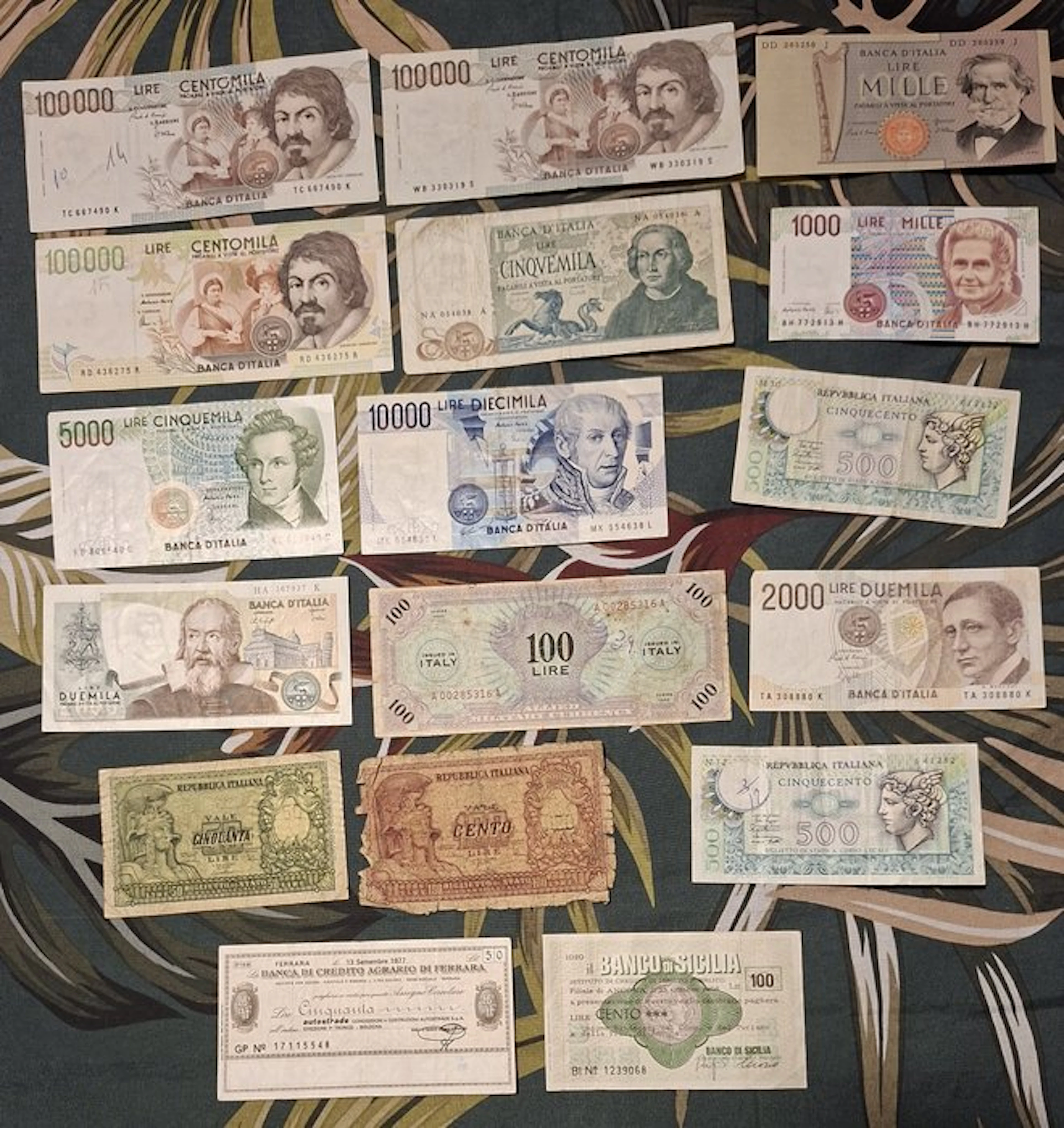 Italy. - 17 Banknotes - Various Dates (No reserve price)