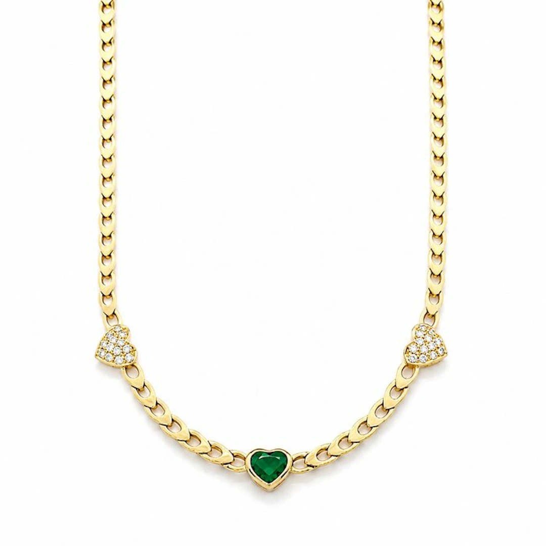Necklace with pendant - 18 kt