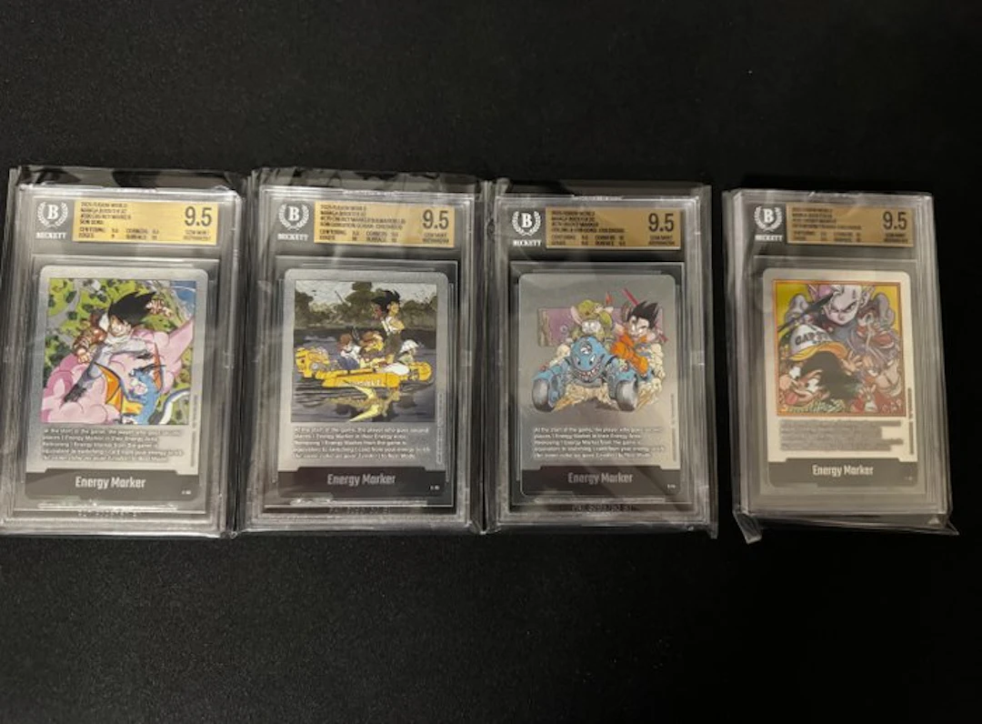 Bandai - 4 Graded card - Dragon Ball - Beckett 9.5