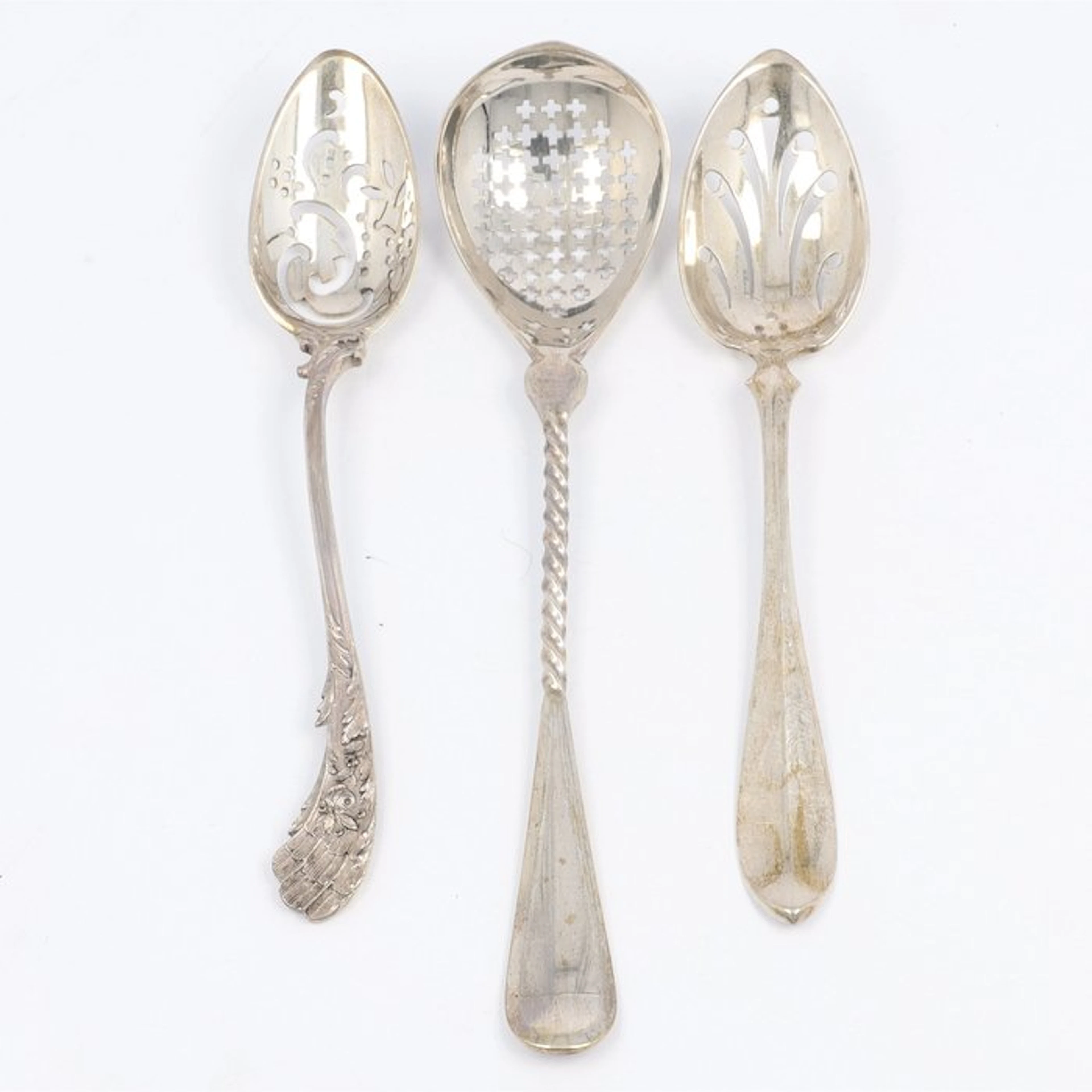 Olijvenlepels - 19e / 20e eeuw - Serving utensil (3) - .833 silver - 1850-1900
