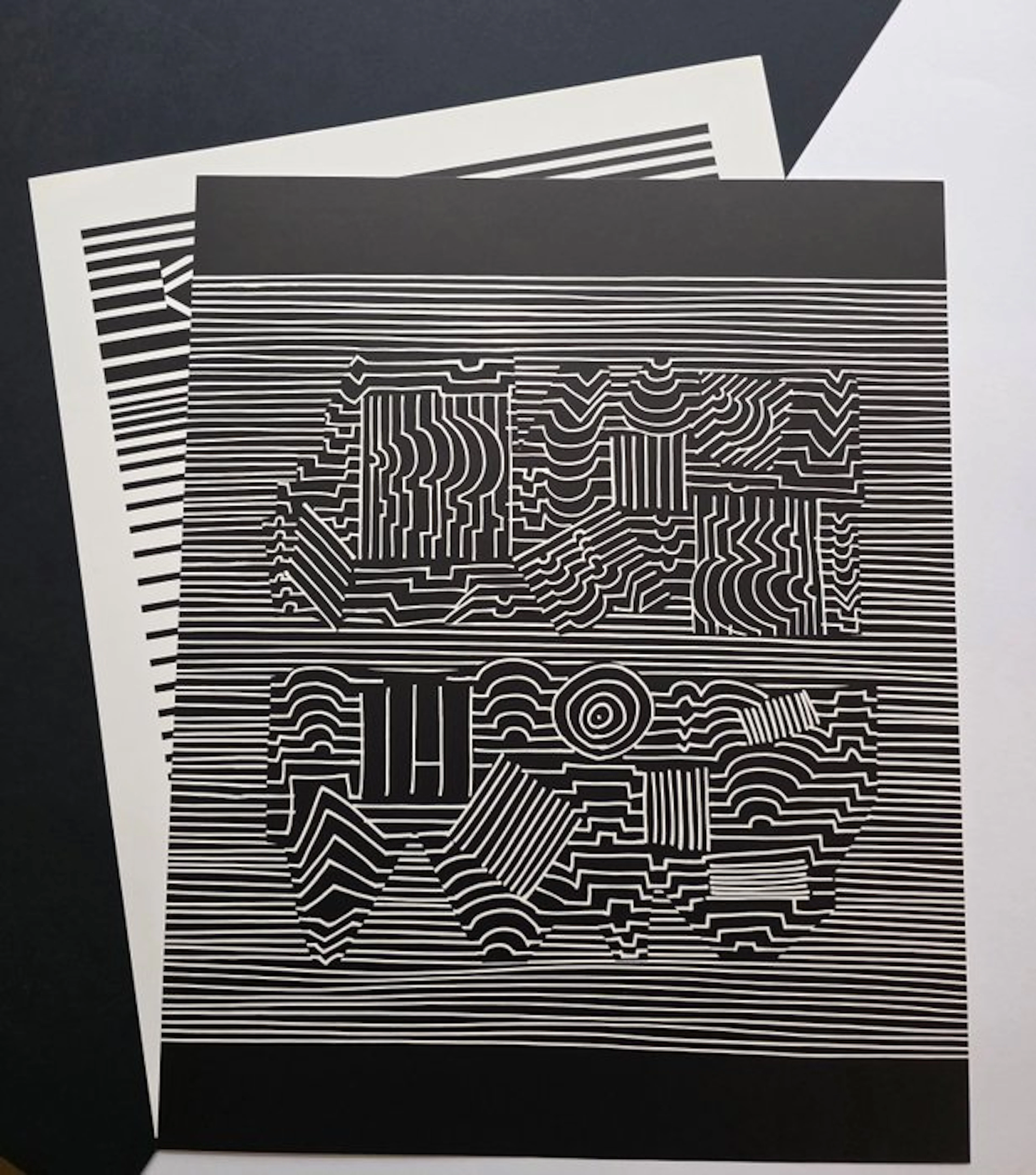 Victor Vasarely (1906-1997) - 2 oeuvres : Naissances - II...