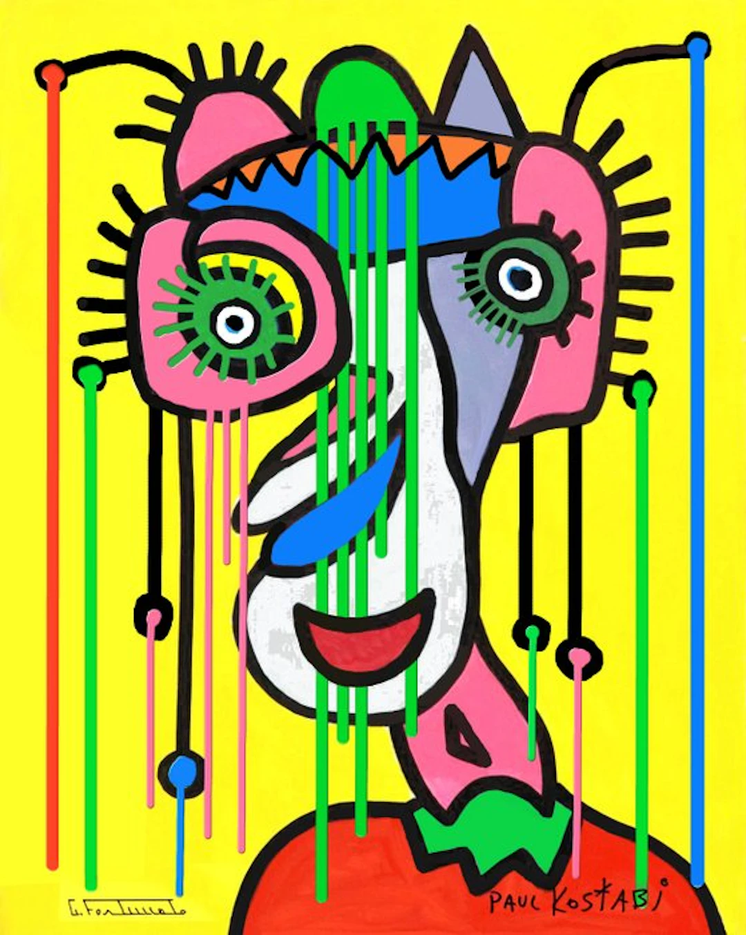 Paul Kostabi (1962) Giuseppe Fortunato (1956) - KF0525