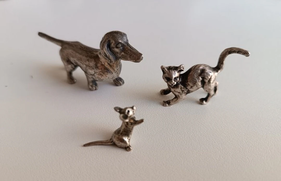 Figure - Gatto - .800 silver