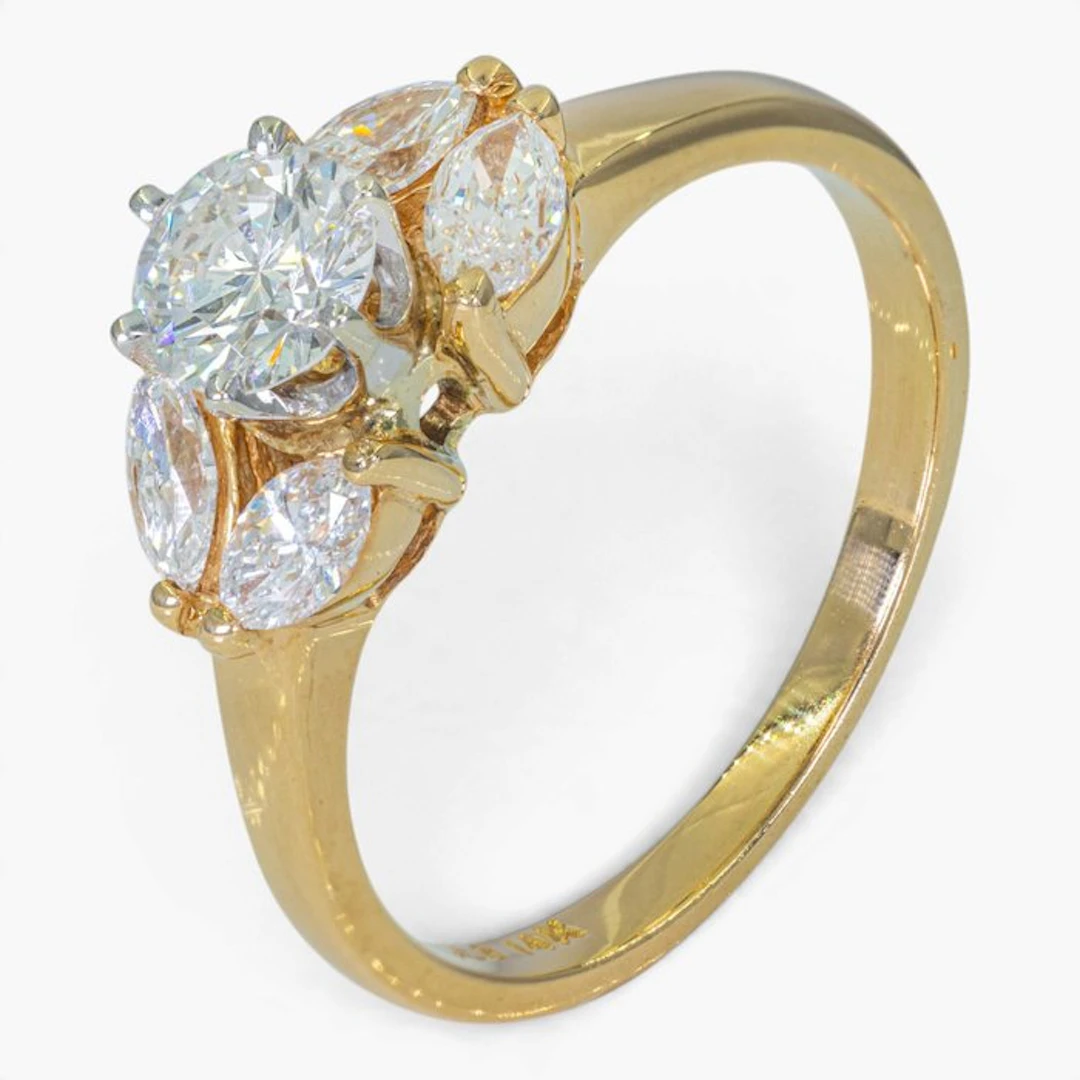 No reserve price - Ring - 14 kt