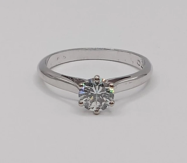 Ring - 18 kt. White gold - 0.70ct. tw. Diamond (Natural) - Cute Elegant Ring