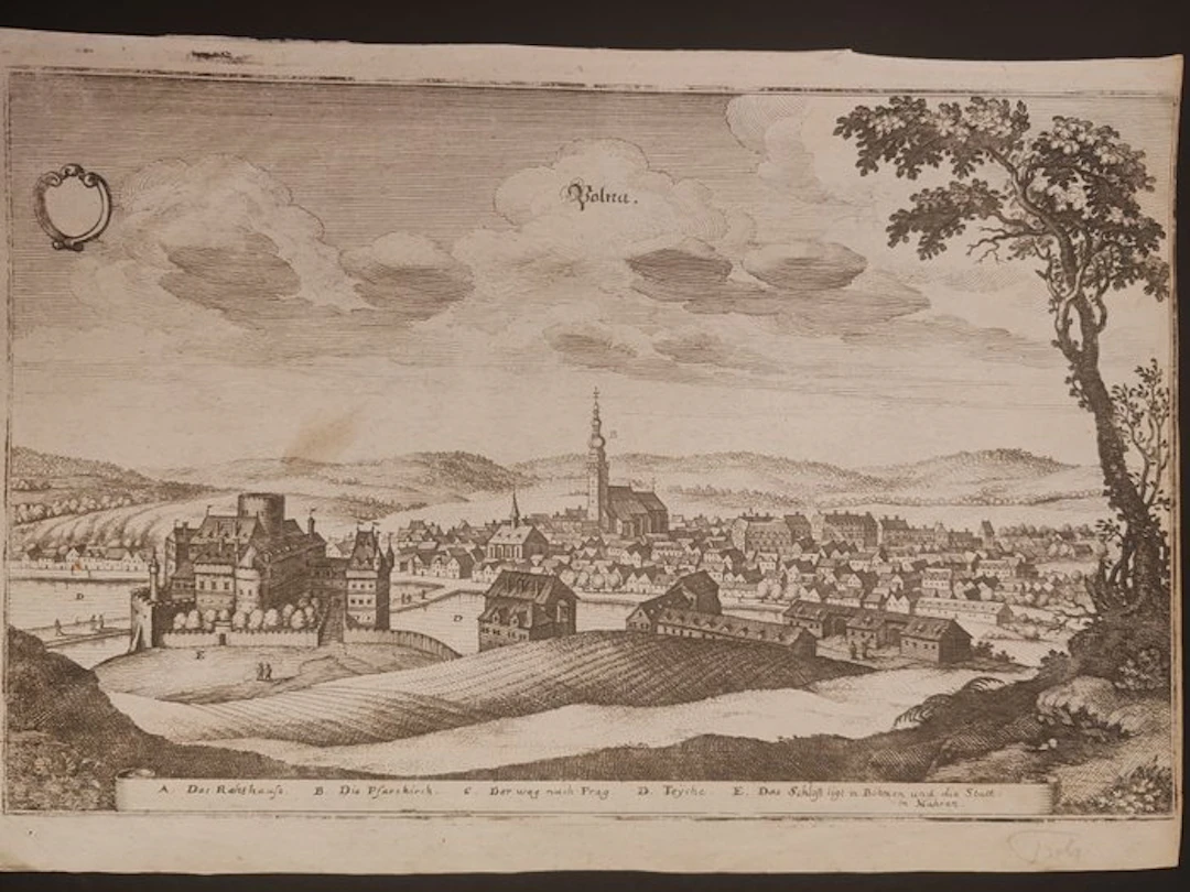Czechia - Polná; Matthäus Merian il Vecchio (1593–1650) - Polna