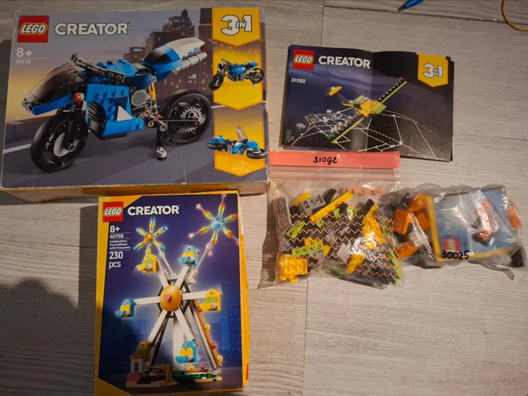 LEGO Set - Creator - 40758, 31114, 31092, 30025