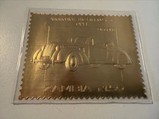 Zambia. Gold medal Opel Admiral . 1/50 Oz (.917) (No reserve price)