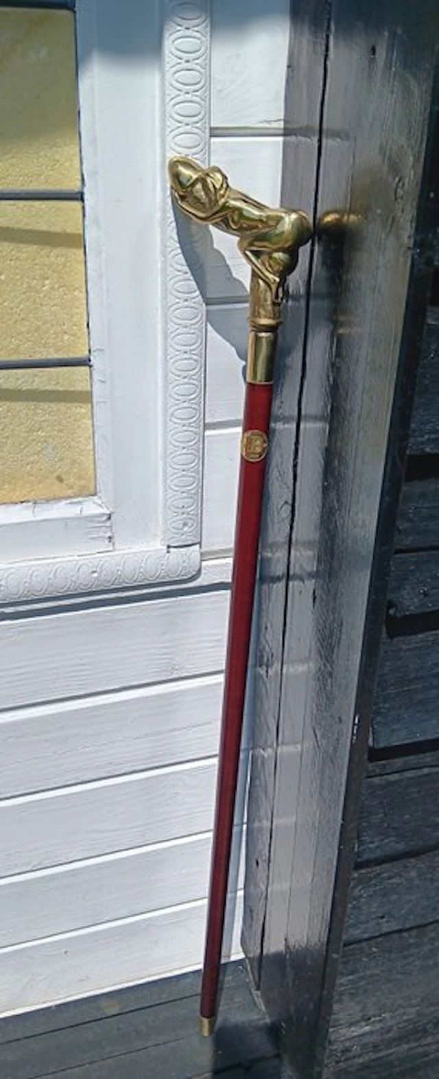 Walking stick - Patinated bronze