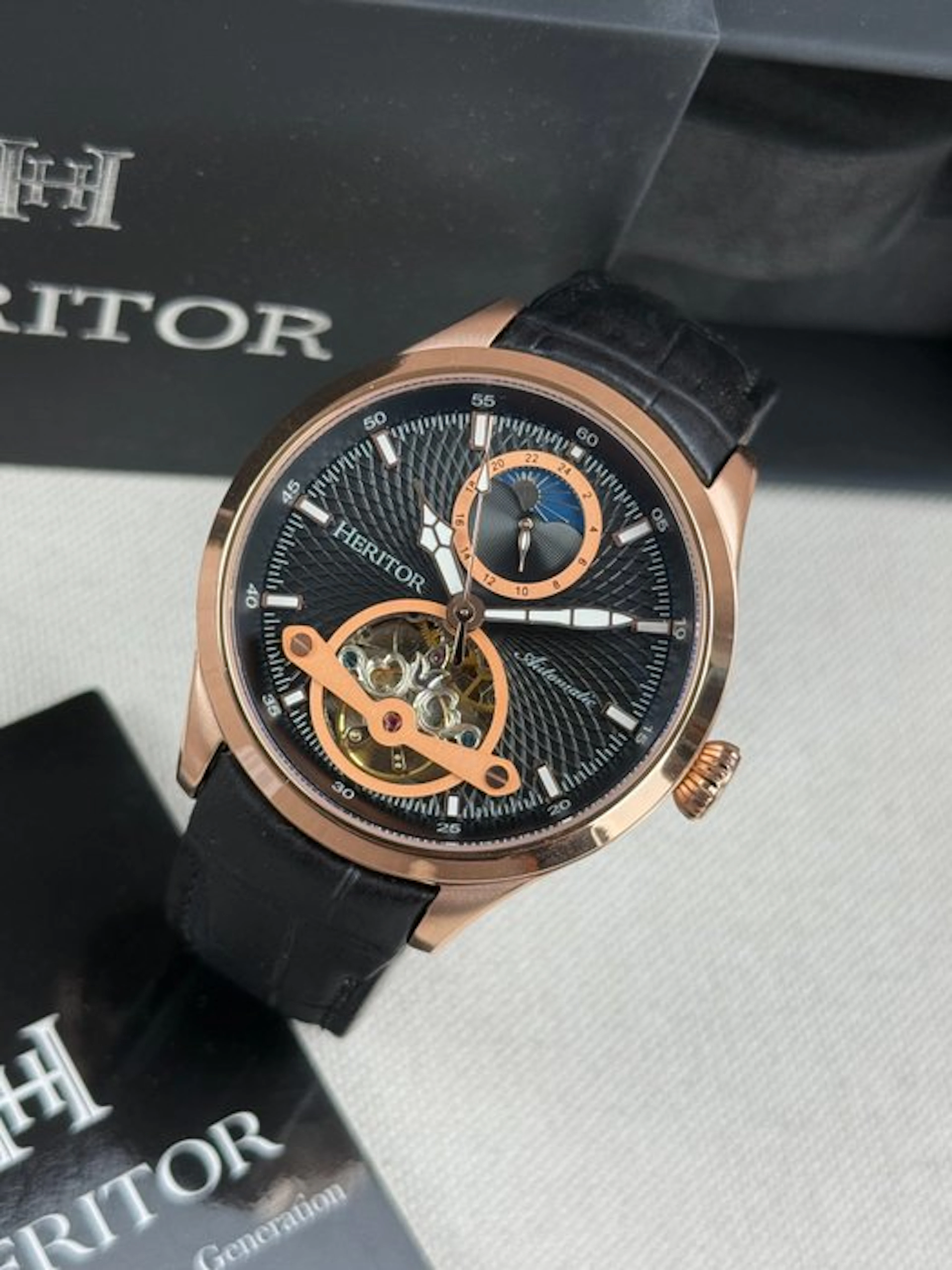 Heritor - Automatic Gregory Semi-Skeleton - No reserve...