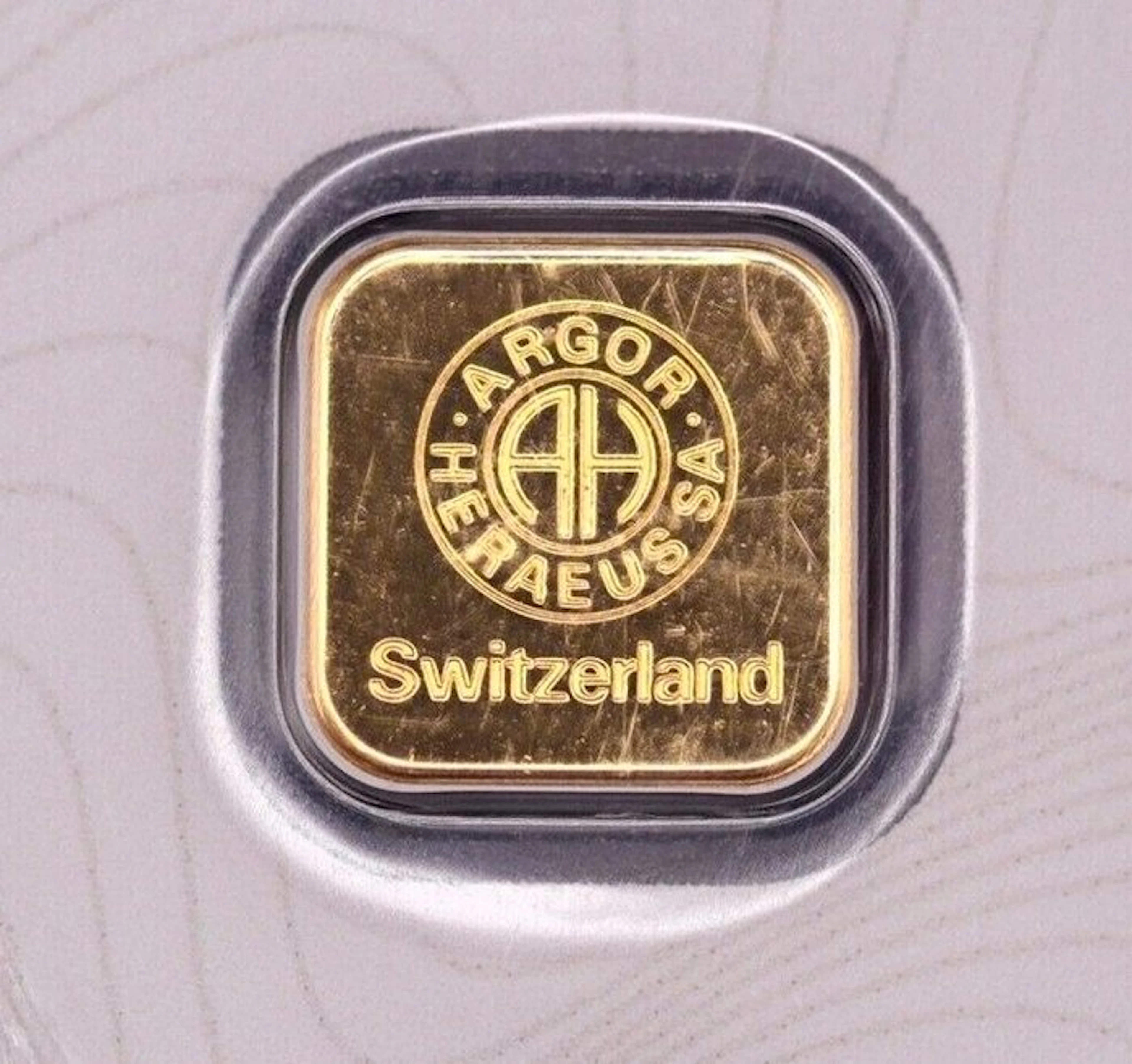 1 gram - Gold .999 - Argor-Heraeus, Switzerland - Sealed (No reserve price)