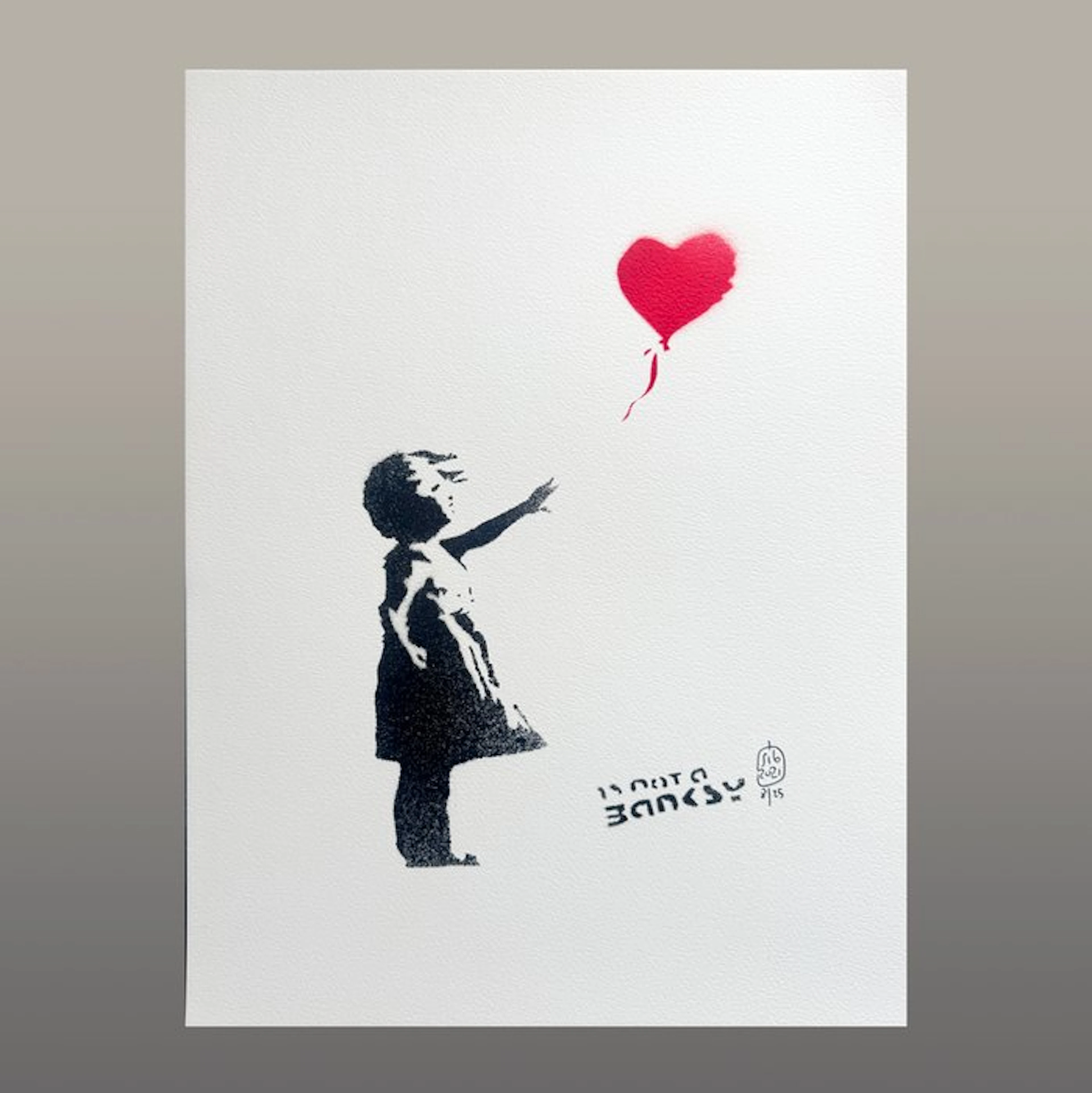 SiG Martin Sigwald The MagicArtist - Is not a Banksy /25 Canson Montval