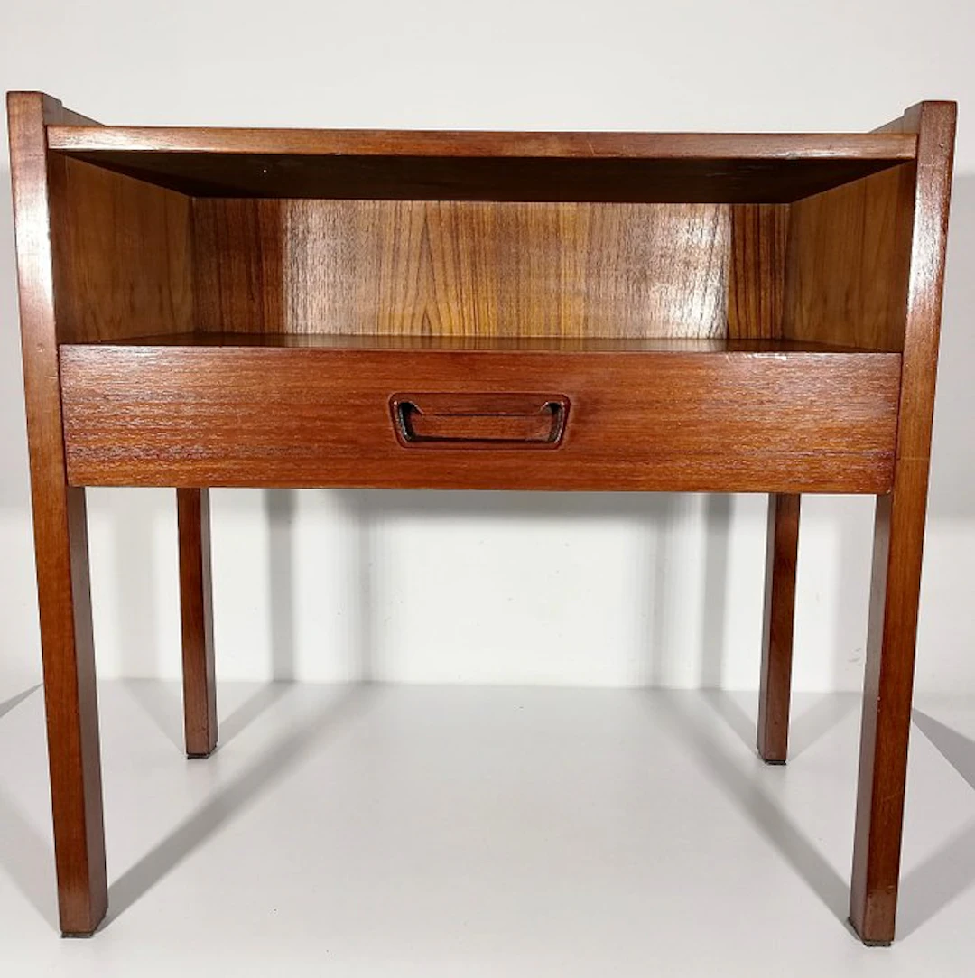 Nightstand - Mid-Century Modern Design 1960 - Teak - Exclusive