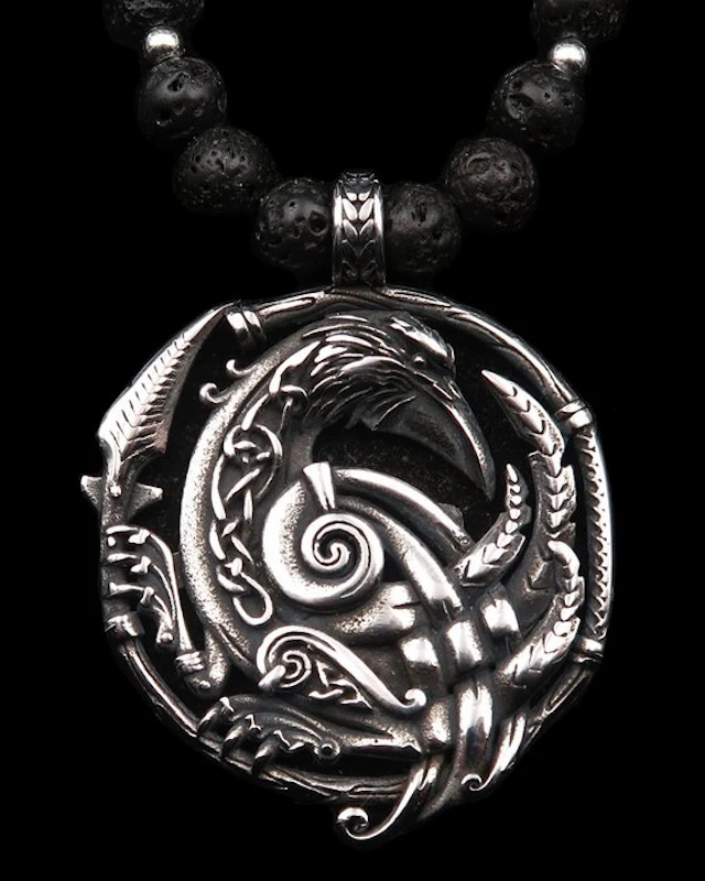 Raven-Oracle of Odin Necklace: Clear Vision & Spirit...