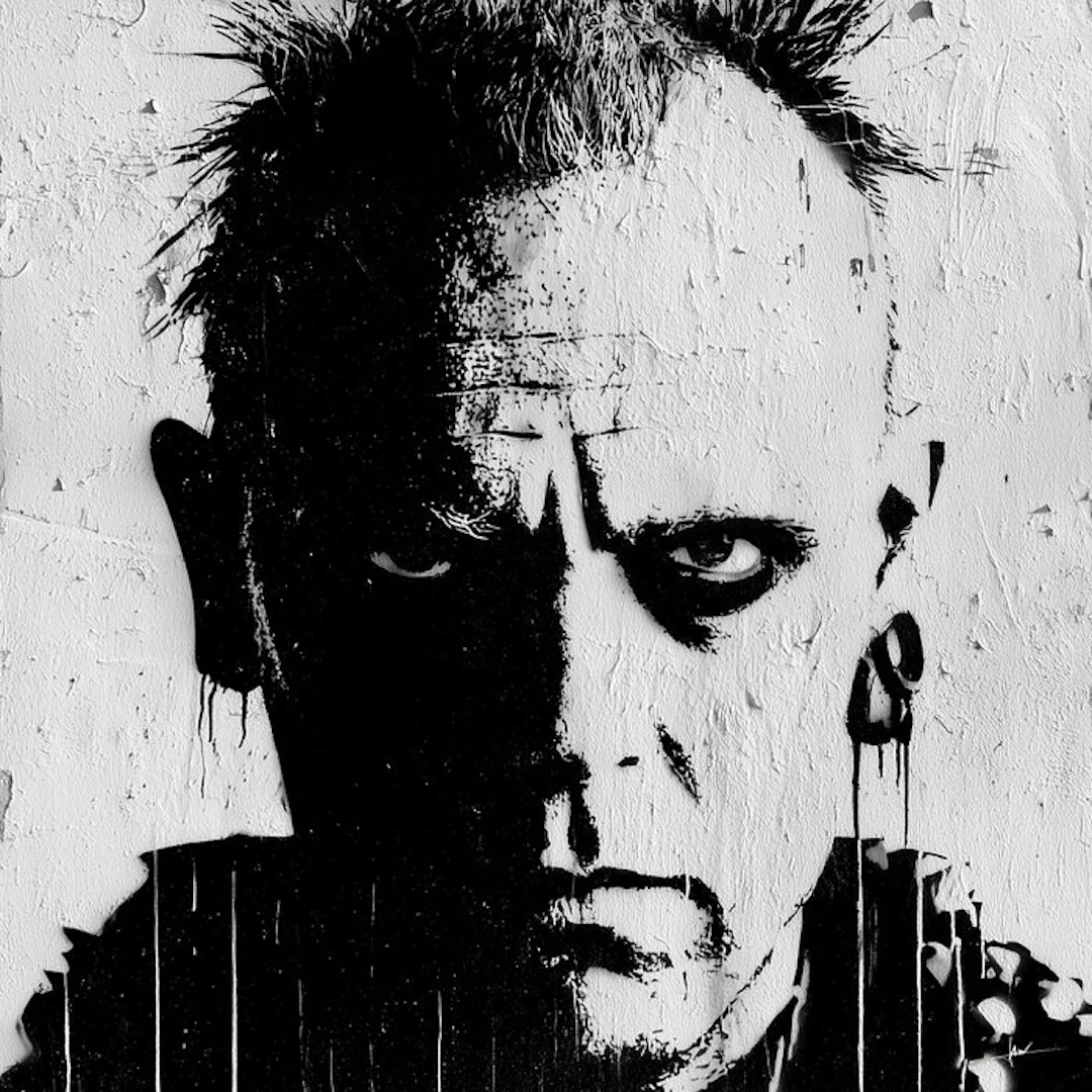 David Law (1967) - Keith Flint -The Prodigy (Stencil)