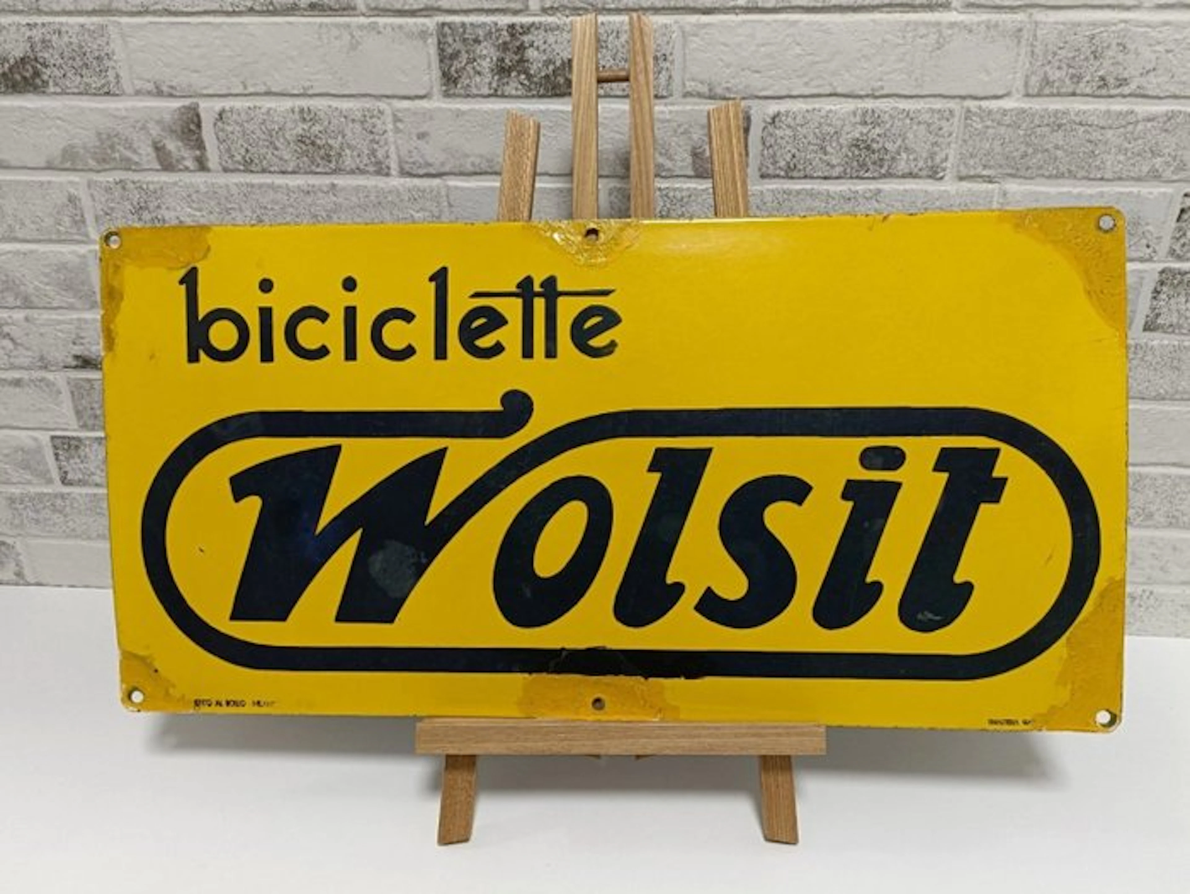 Wolsit - Wolsit bicycles - Sign - Metal, Enamel