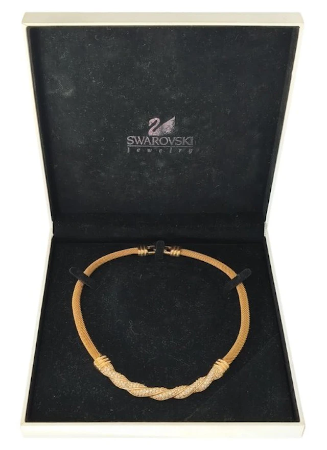 Swarovski - Gold-plated necklace - with box - Necklace