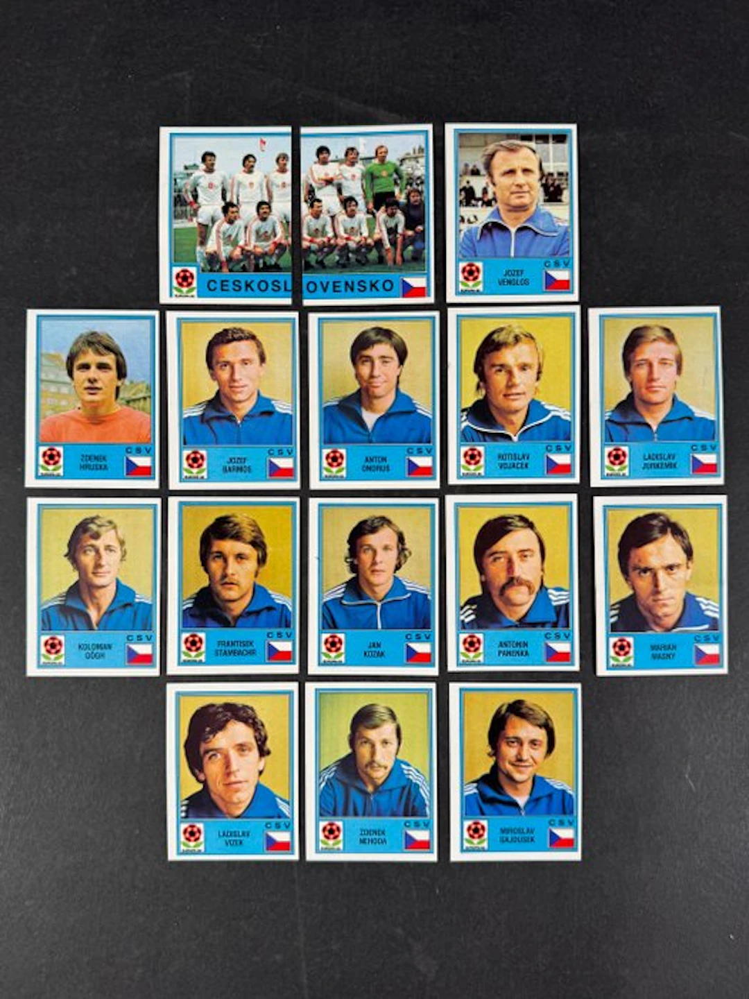 1980 Panini #80/95 Europa 80 - Cecoslovacchia complete...