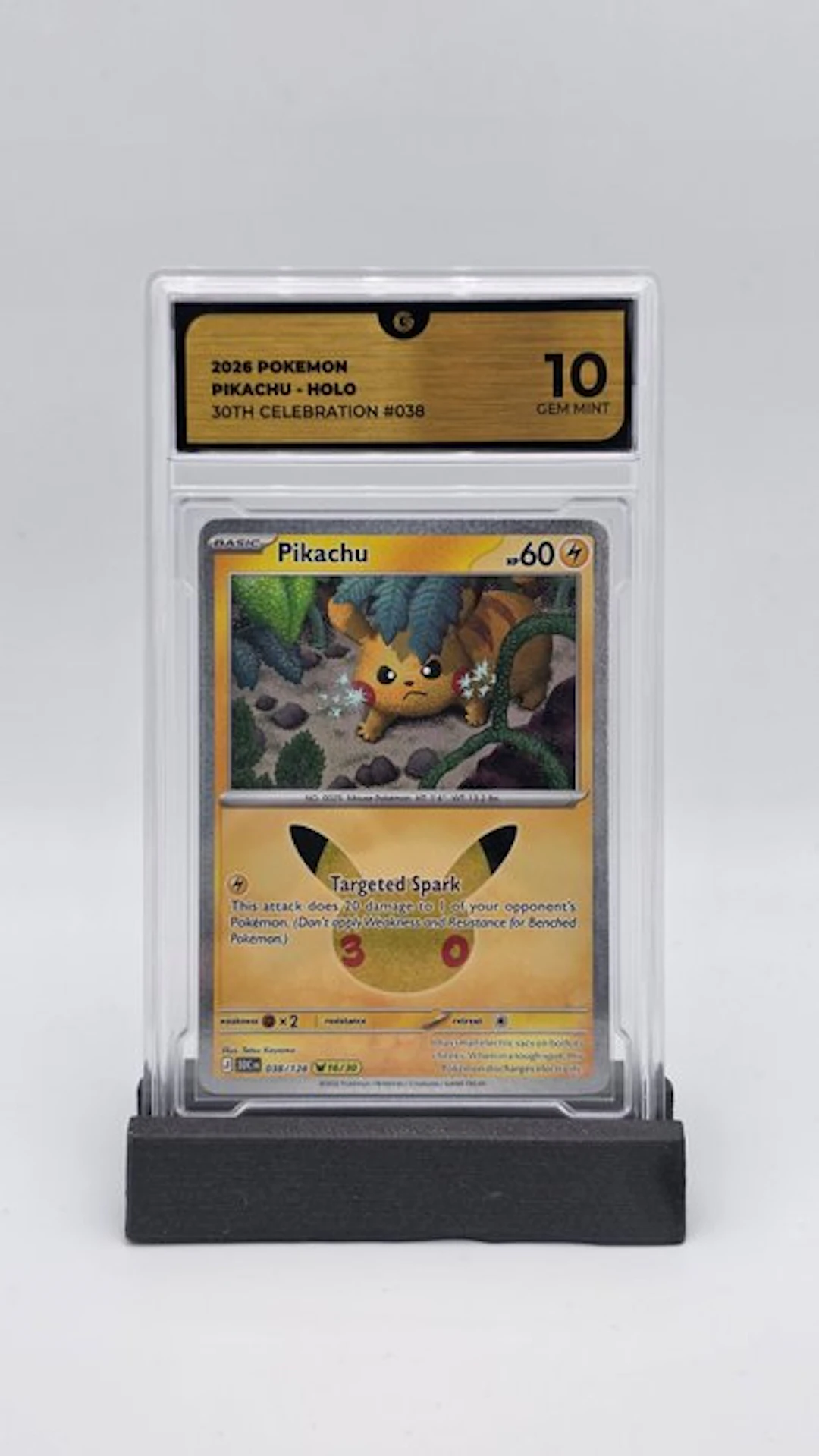 Pokémon - 1 Graded card - Pikachu 038 Holo - GG 10 - Mega Evolution