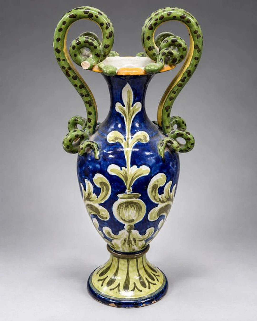Vase - Italy - 20th-century snake handles