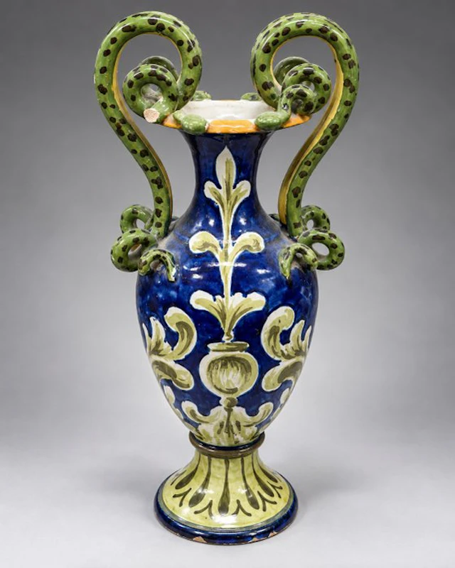 Vase - Italy - 20th-century snake handles