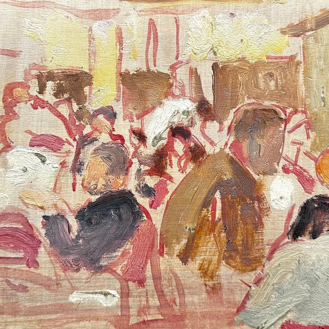 Jean Dreyfus-Stern (1890-1969) - Intérieur animé d’un café parisien