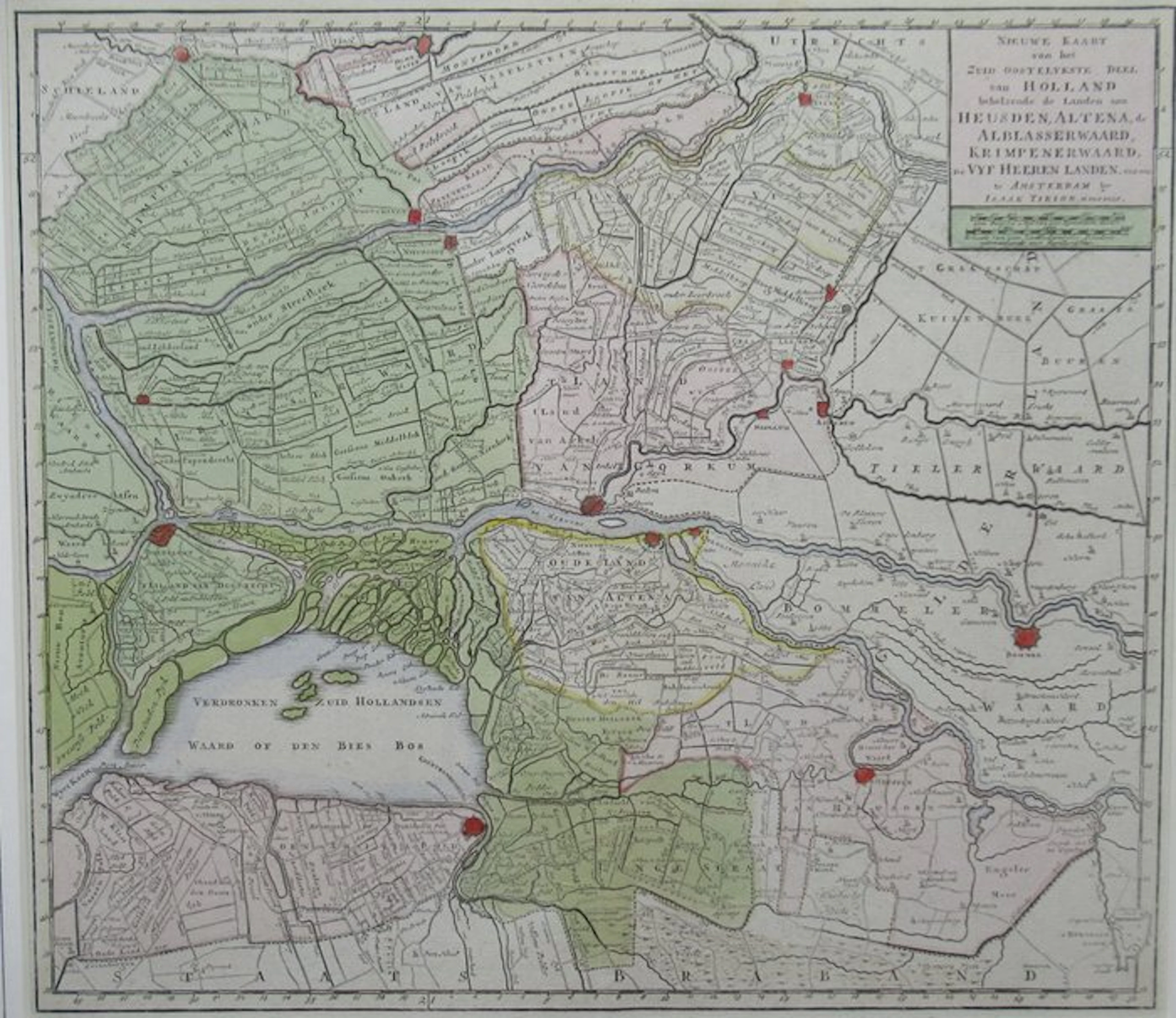 Netherlands - Southeast Holland; Isaak Tirion - Nieuwe...