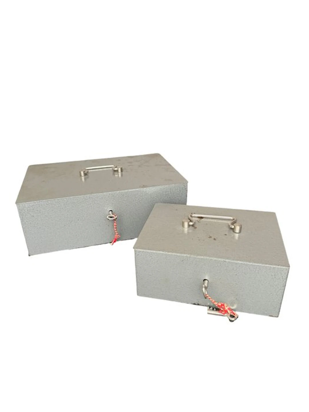 Safety - Strongbox (2) - Steel - Vintage Cash Box Set
