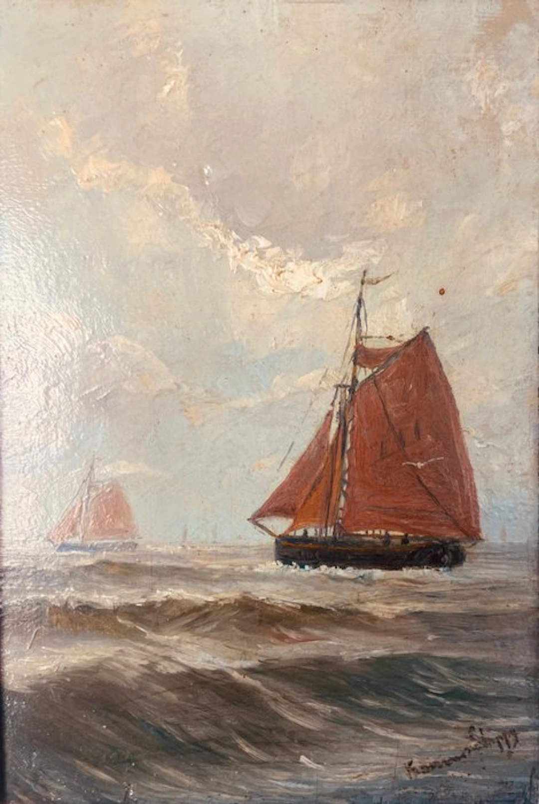 Romain Steppe (1859-1927) - Zicht op de Schelde