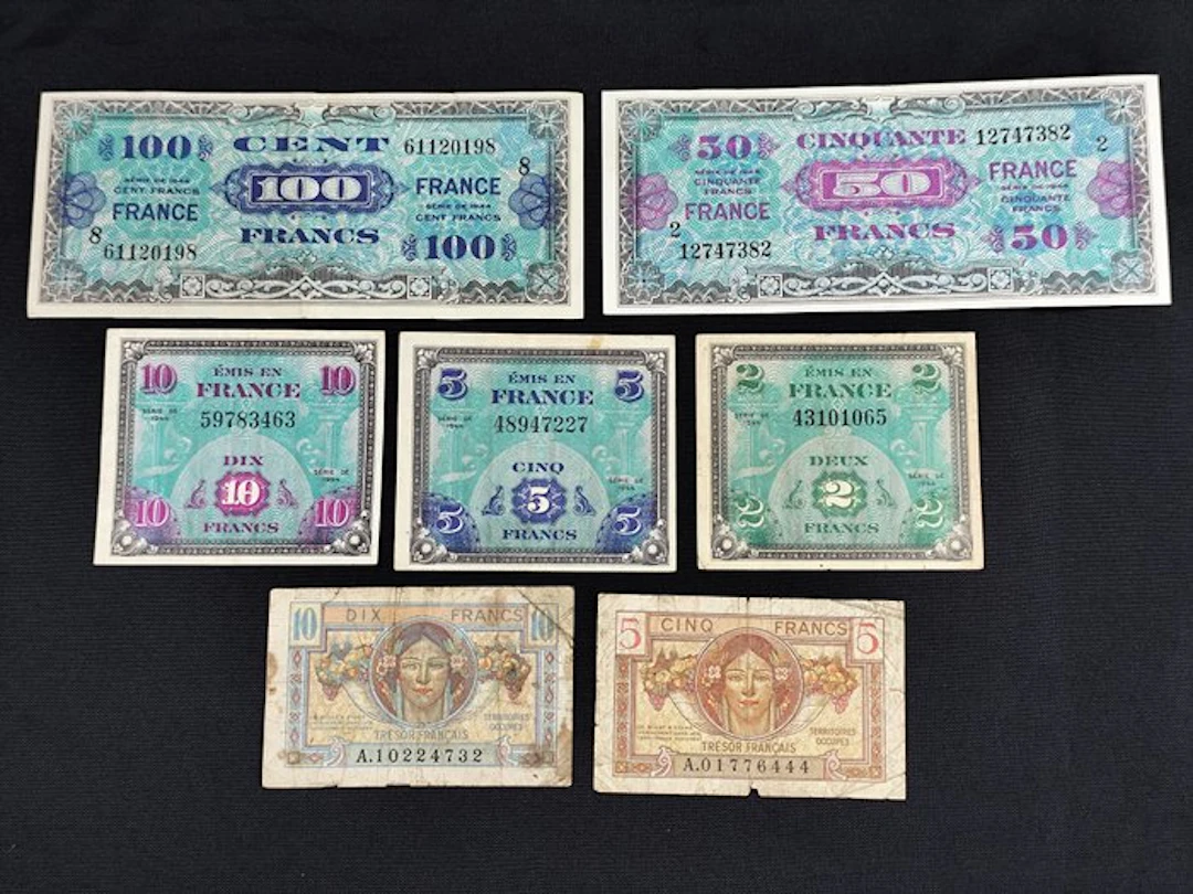 France. - 7 Banknotes - Various Dates (No reserve price)