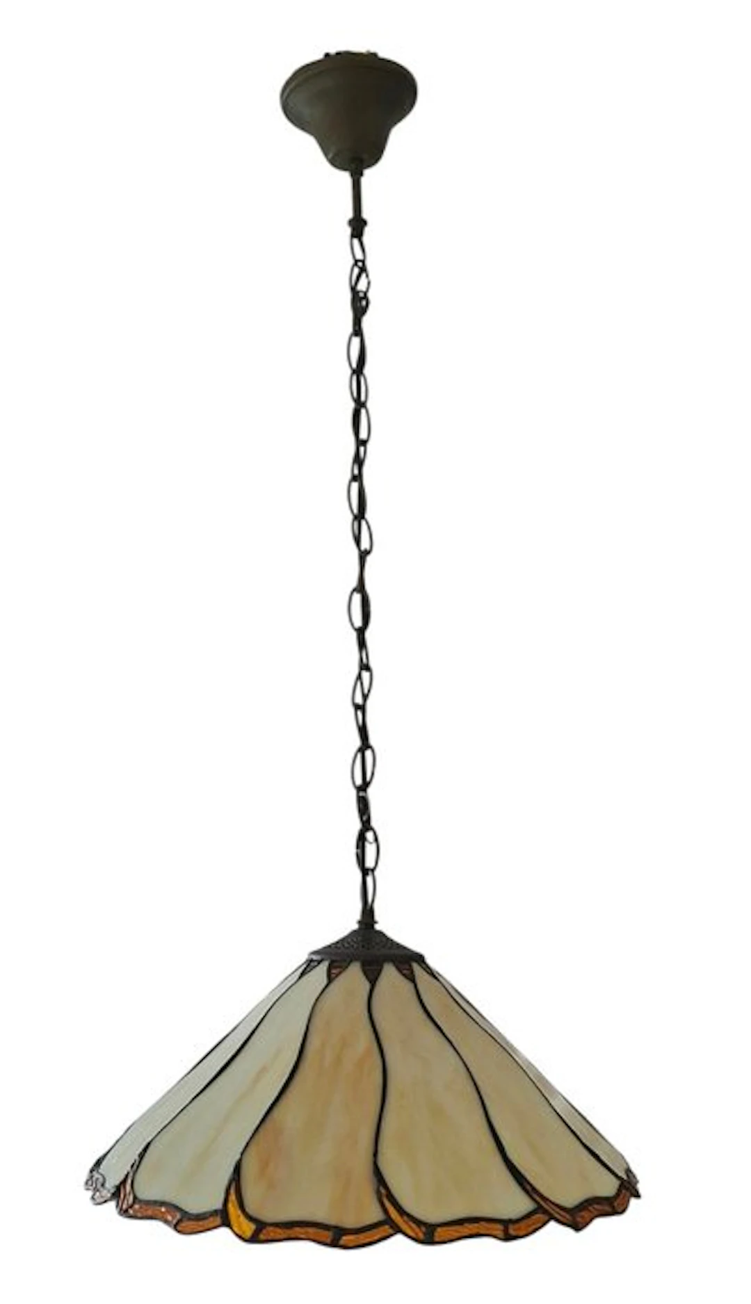 Pendant ceiling lamp - Stained glass, Metal - Tiffany style