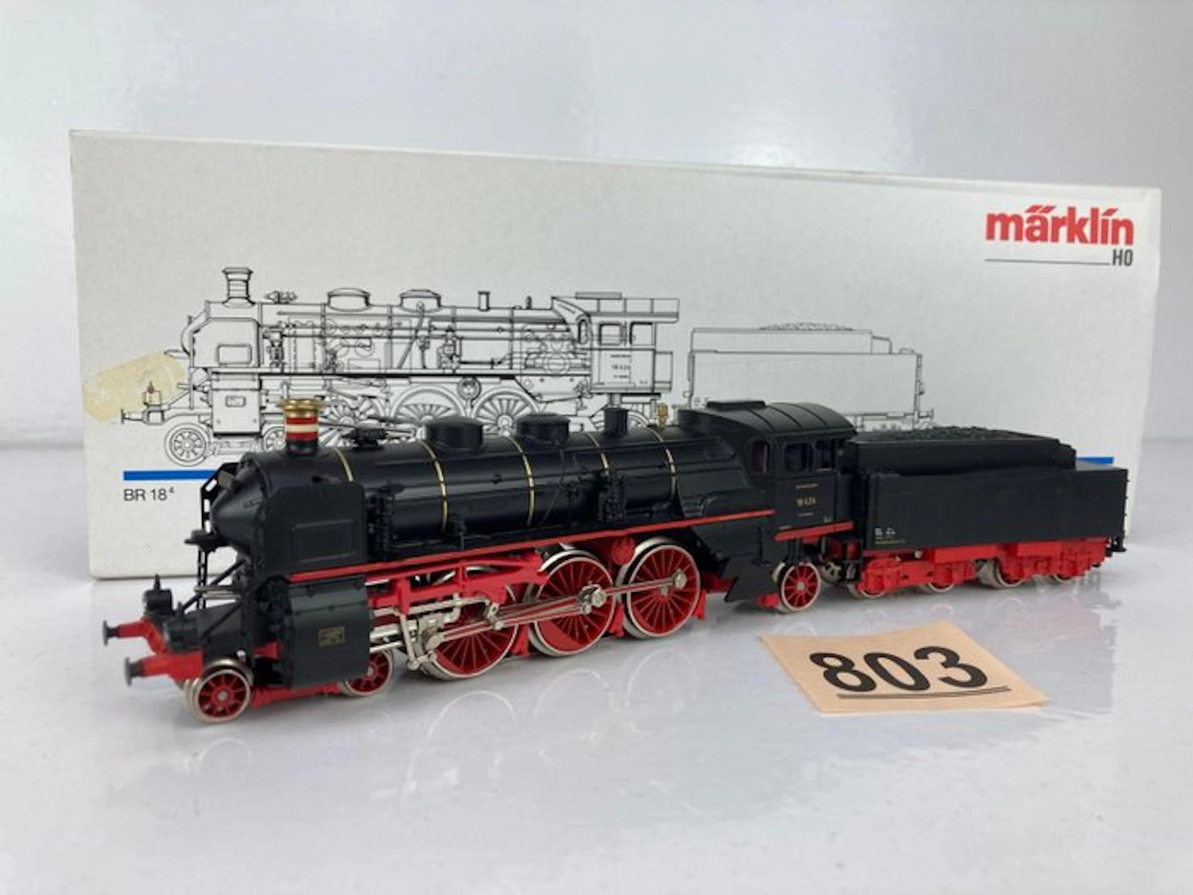 Märklin H0 - 3518 - Model train (1) - Steam locomotive BR 18.4 Rheingold - DRG