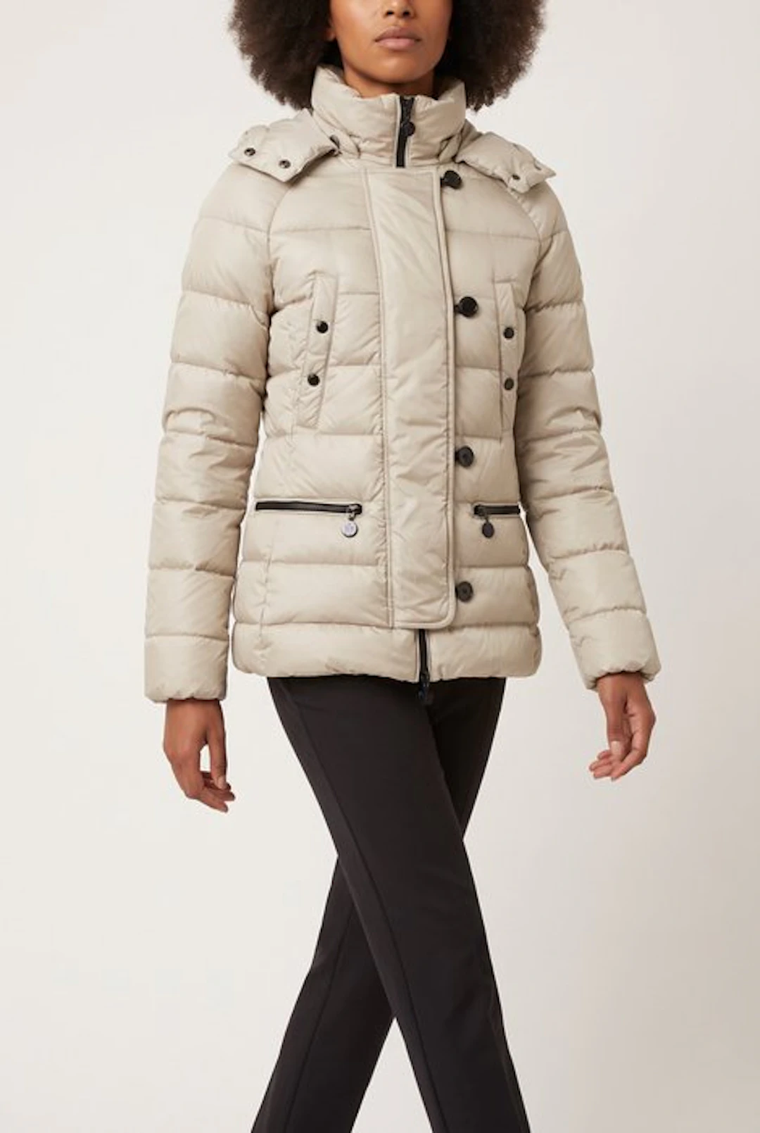 Moncler Hood Down Jacket with Fur Asiatic Raccoon - Down jacket