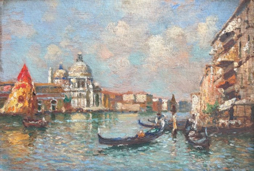 Scuola Veneziana (XIX-XX) - Venezia, Santa Maria della salute