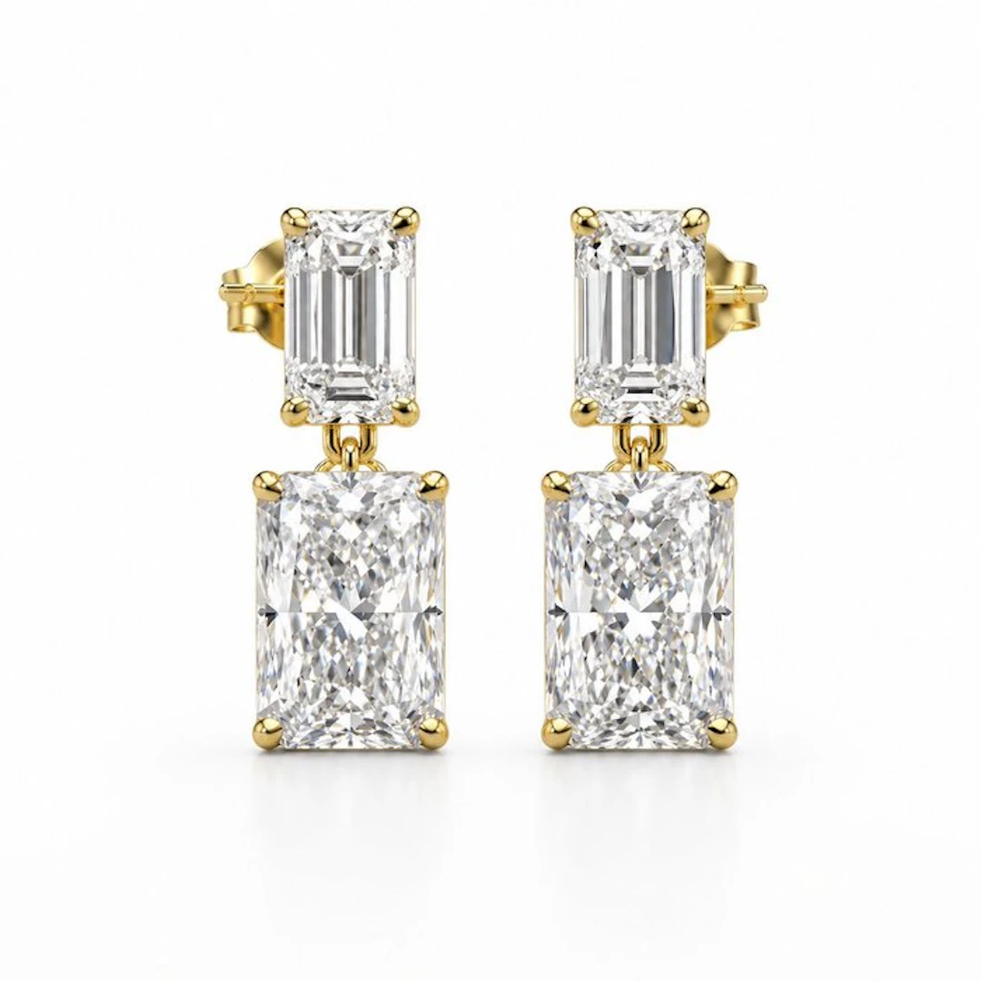 No reserve price - Earrings - 14 kt
