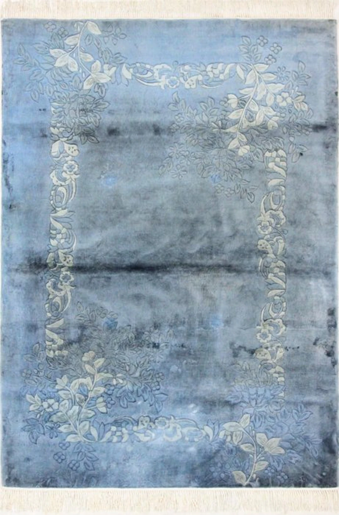 Original China Traditional Pure Silk on Silk Old - Rug...