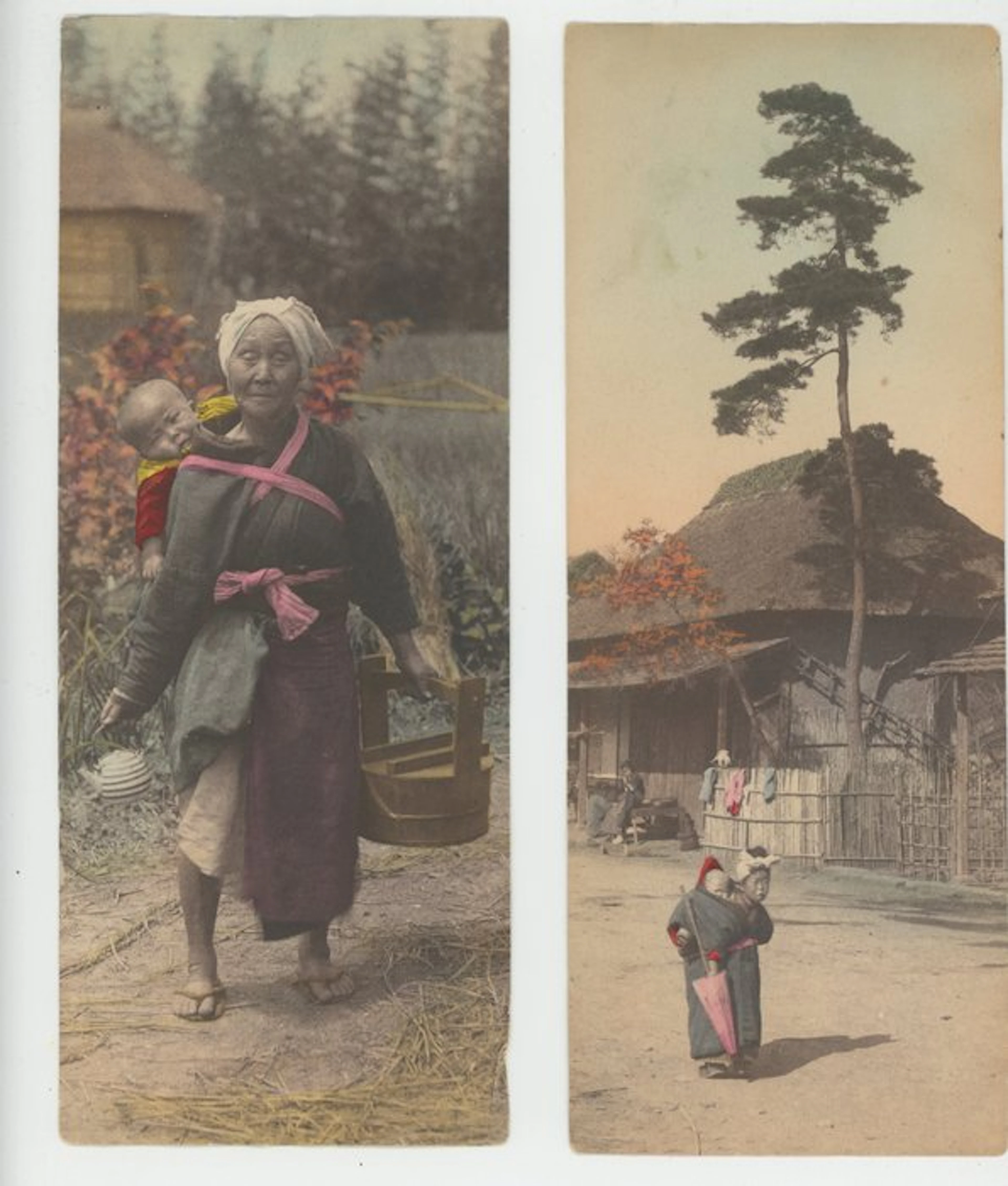 Enami, Esaki Reiji, Suzuki, Yokohama School (XIX) - Famer mother and childs