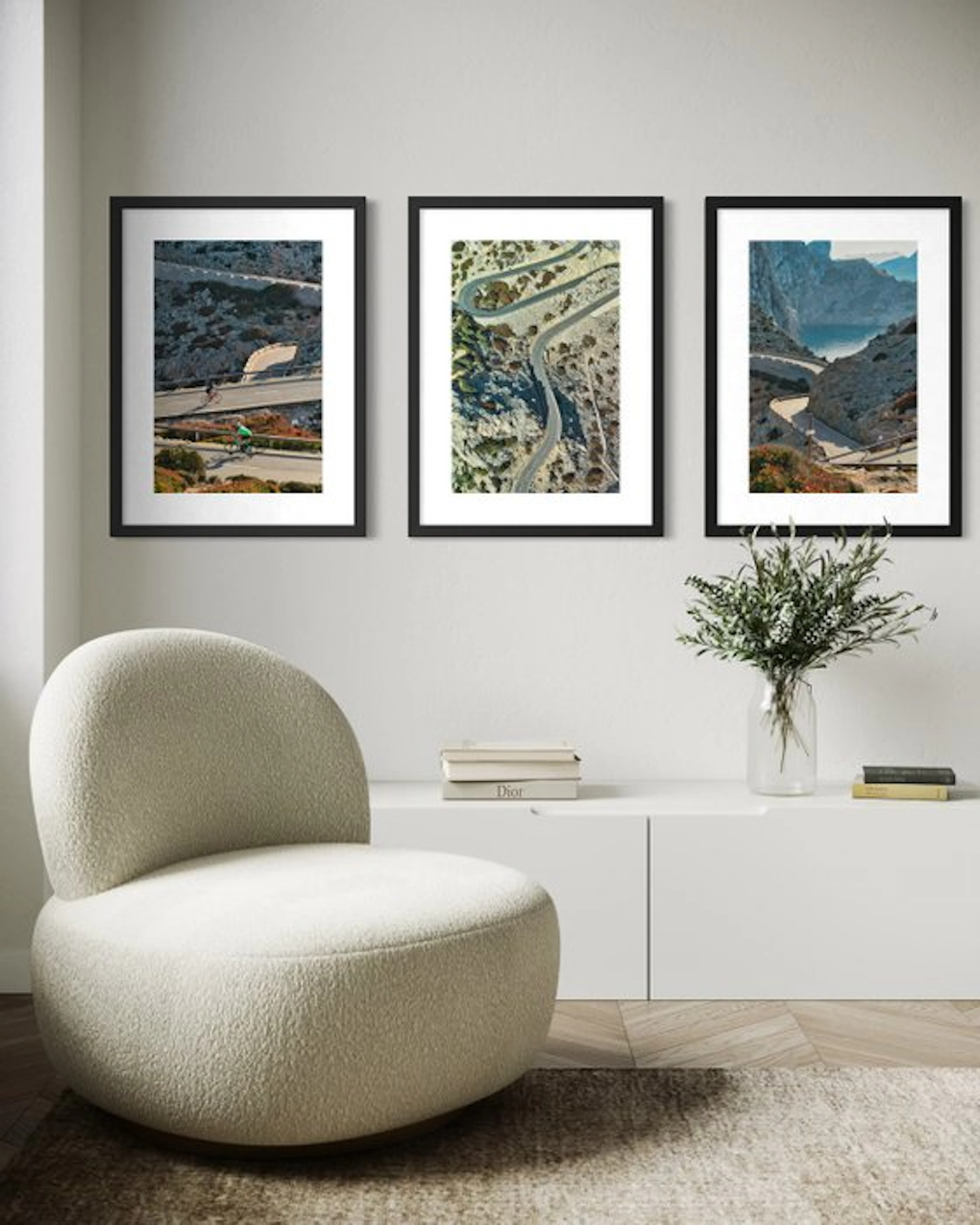 Fabian Kimmel - Switchbacks & Sea - Series of 3 - Balearic Islands