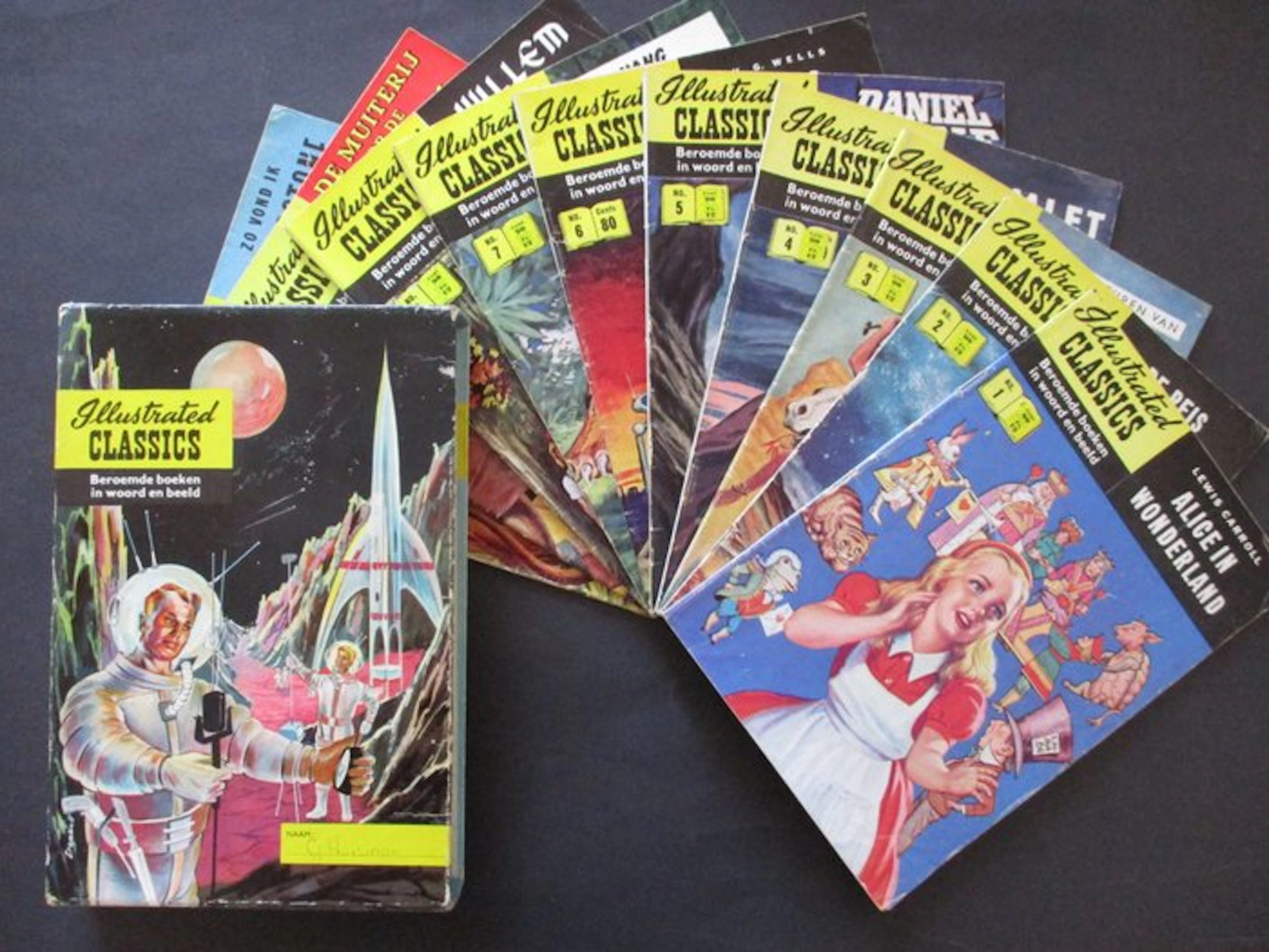 Illustrated Classics in schuifdoos - 10 Comic - First edition - 1956