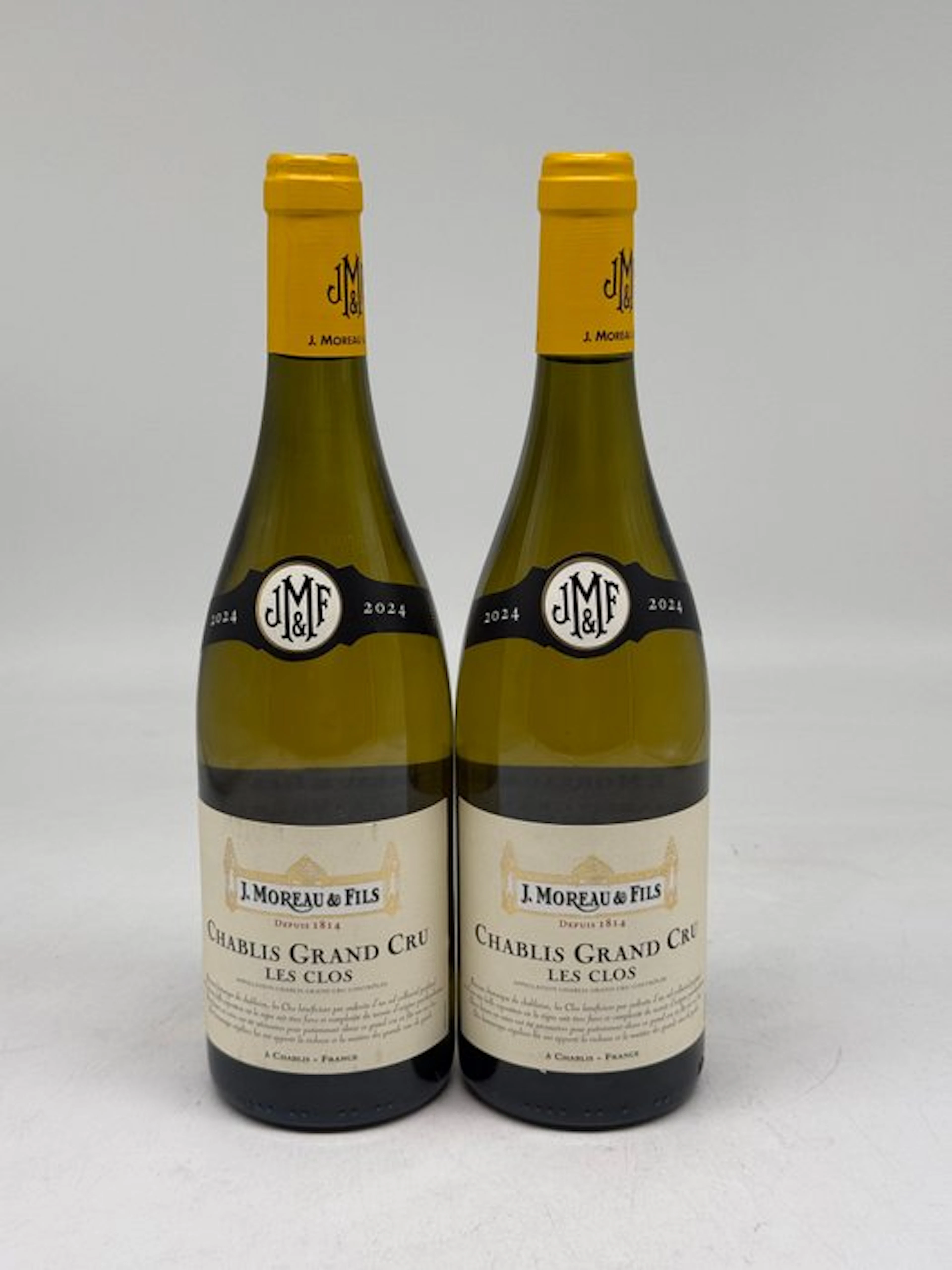 2024 J.Moreau & Fils "Les Clos" - Chablis Grand Cru - 2 Bottles (0.75L)