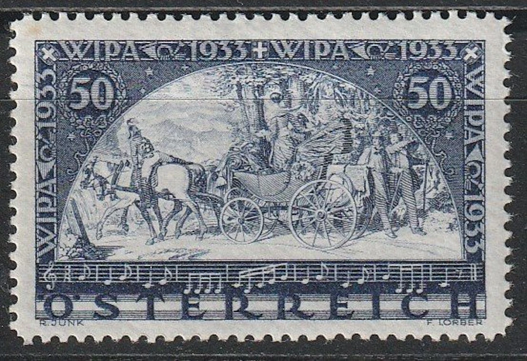 Austria 1933 - WIPA stamp on regular paper - Michel...