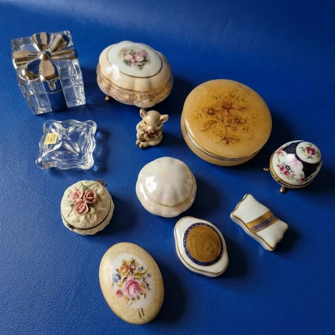 Limoges - Jewellery box (11) - Onyx, Ceramic - Jewelry box lot