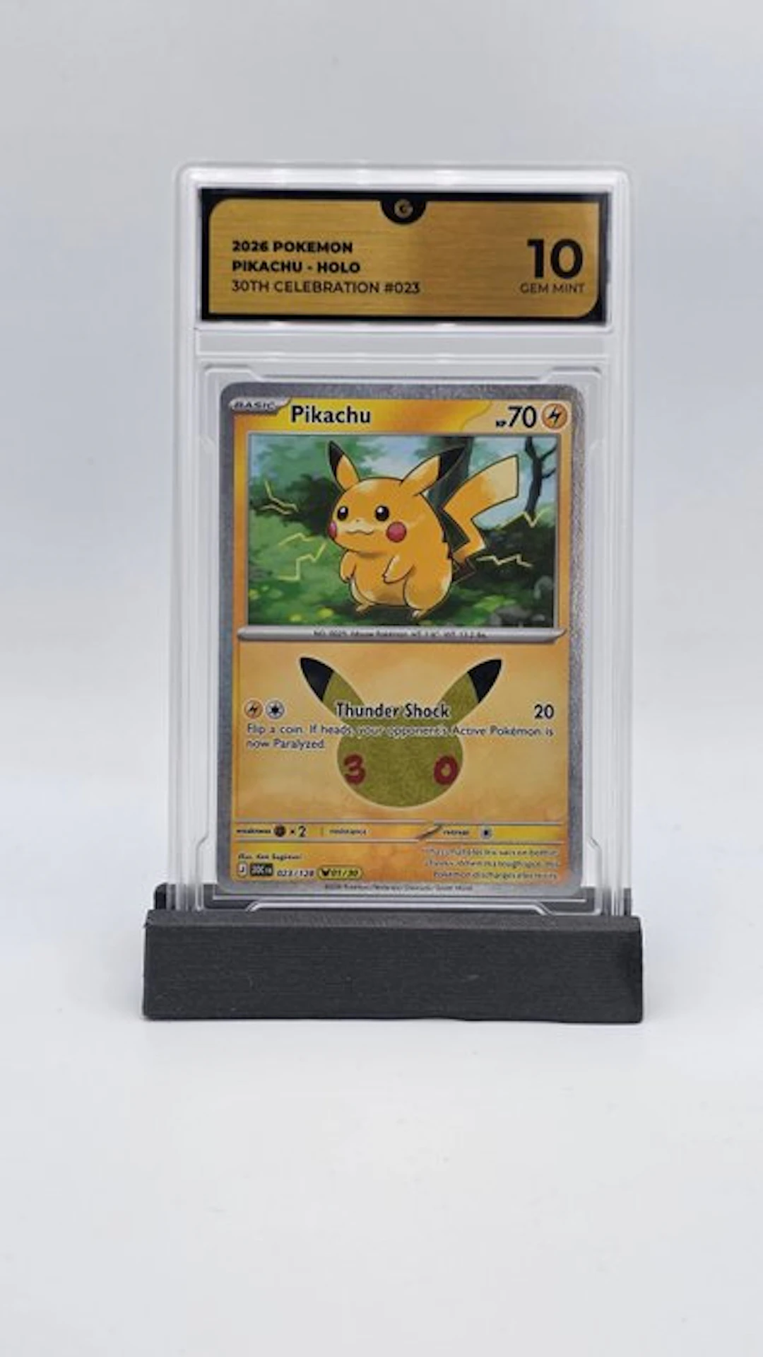 Pokémon - 1 Graded card - Pikachu 023 Holo - GG 10 - Mega Evolution