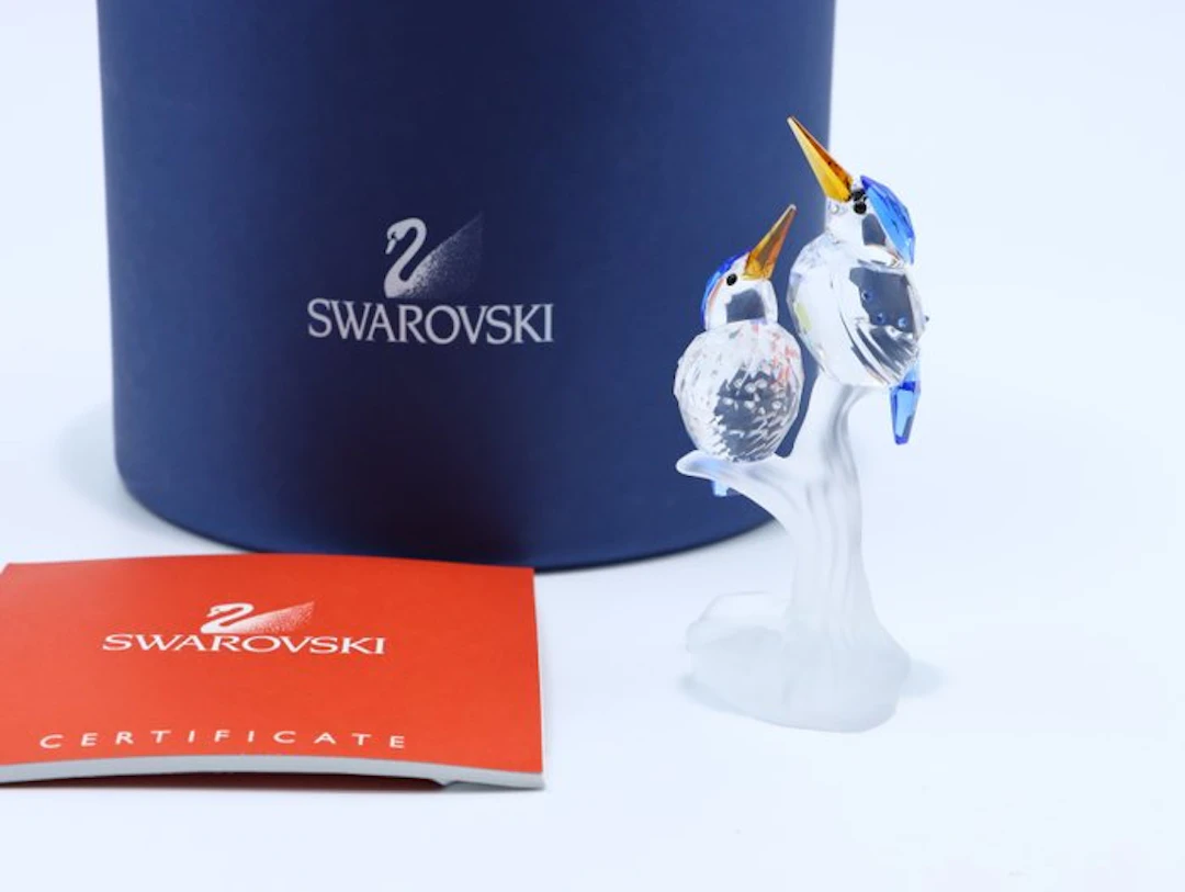 Figure - Swarovski Crystal - IJsvogels (Boxed + certificate) - Crystal